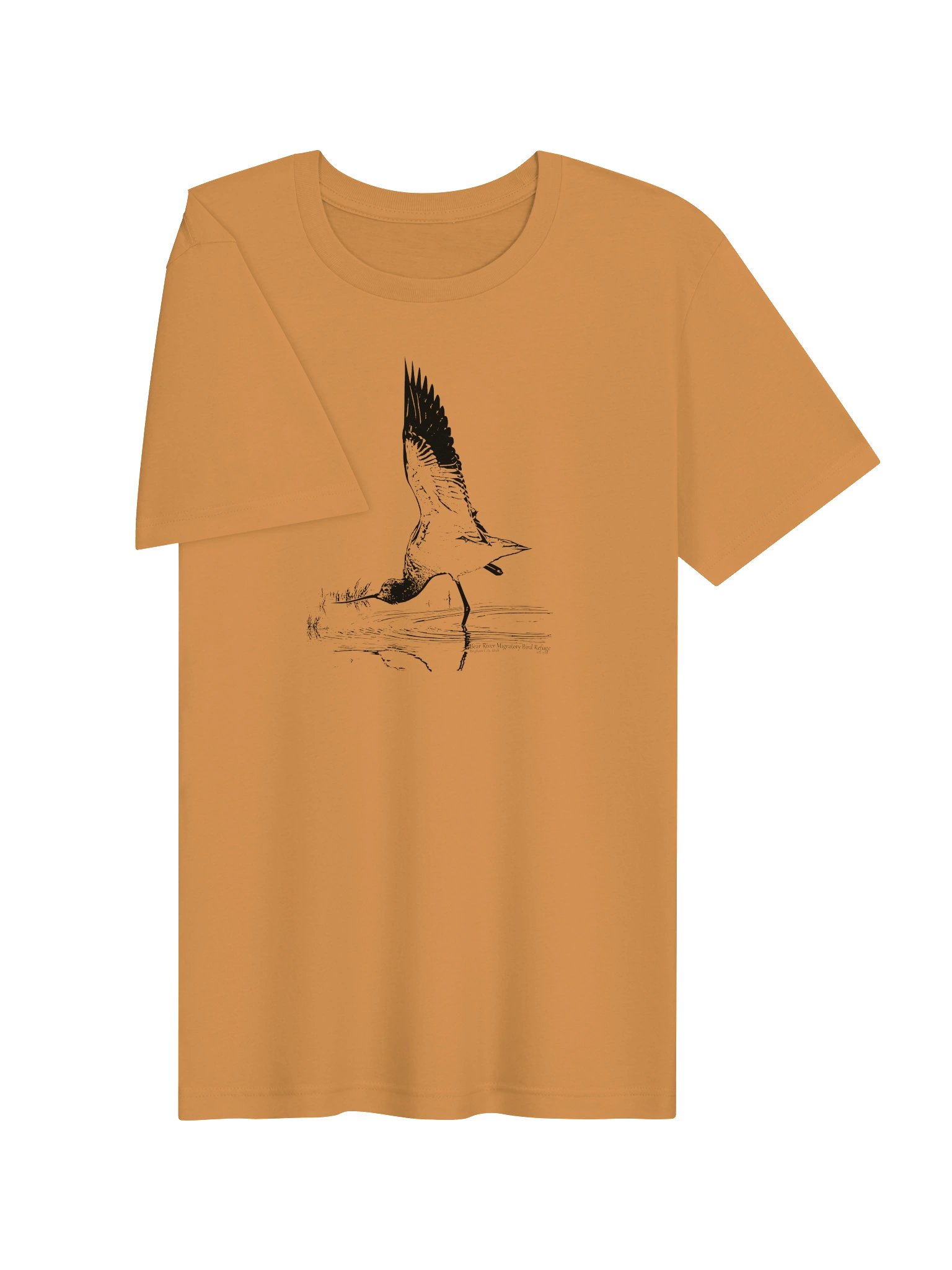 Stretching American Avocet Unisex T-shirt product image (45)