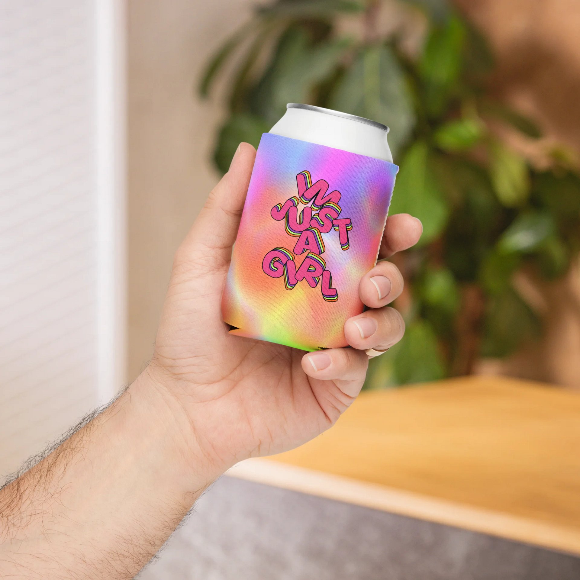 I'm just a girl Tie-Dye Coozie product image (4)