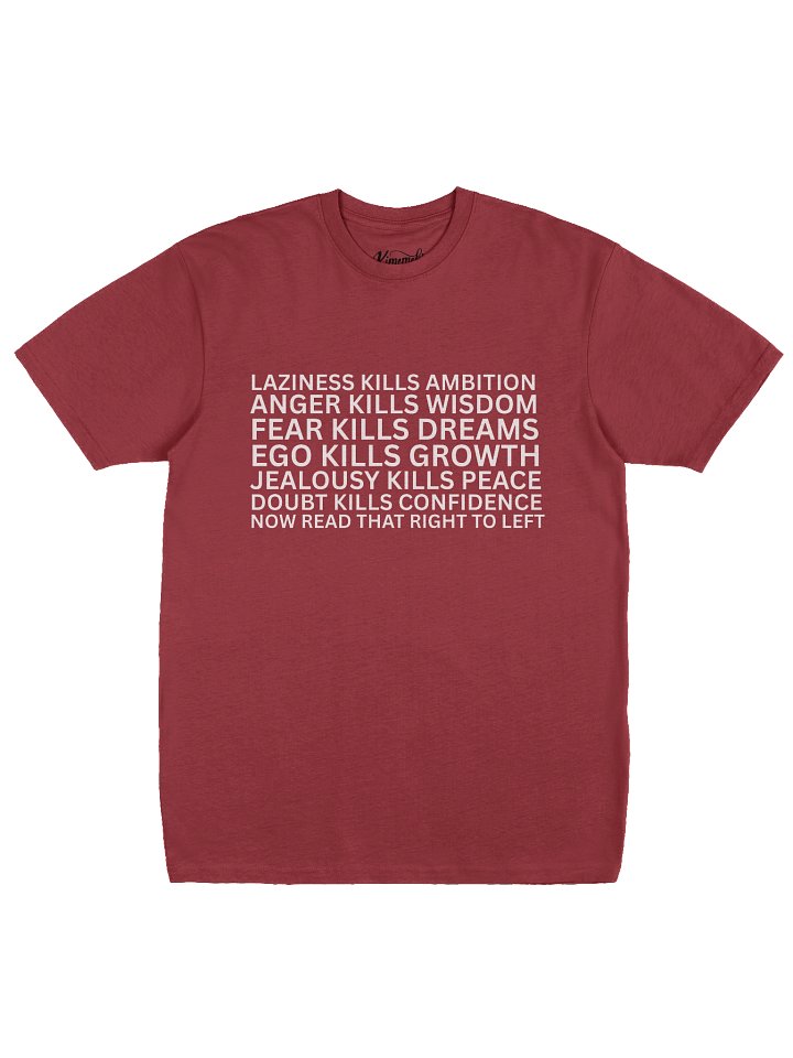 Ambition Kills Laziness 100% Cotton T-shirt product image (8)