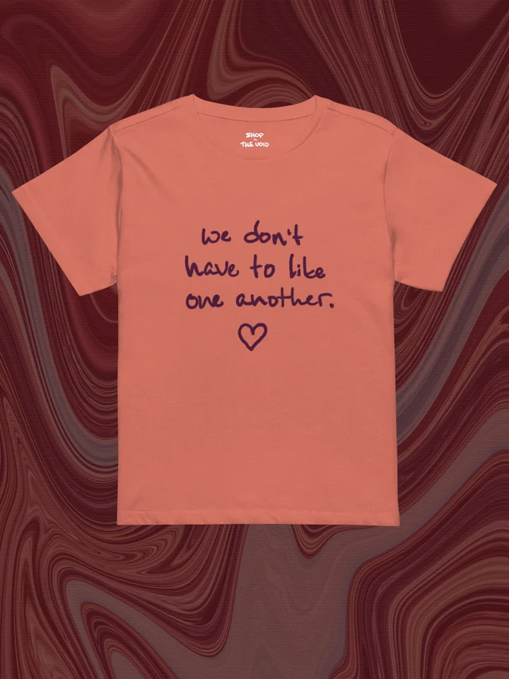 ONE ANOTHER (maroon design) printed waist-length tee product image (1)