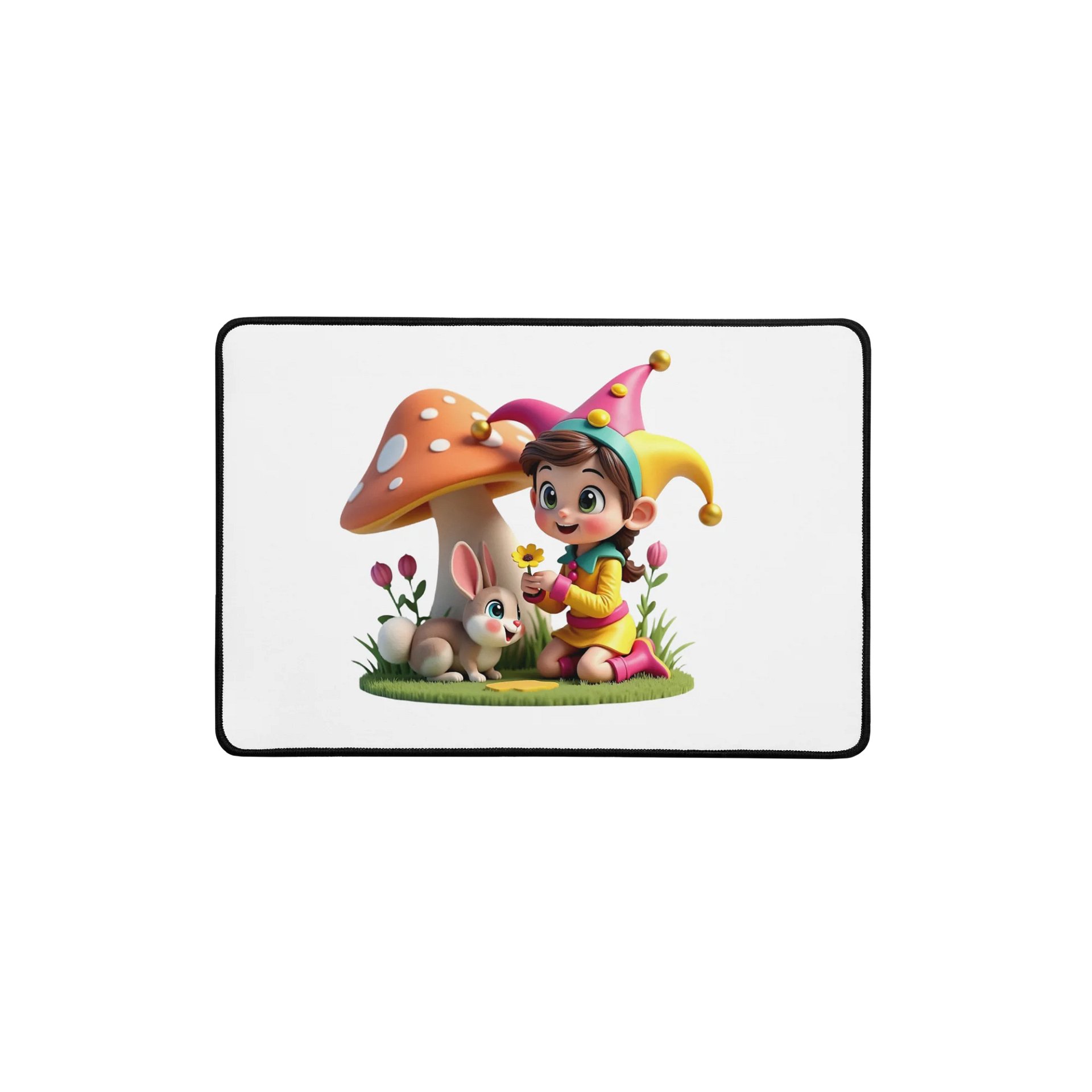 JessyJesty Bunny Desk Mat – Whimsical Comfort for Creative Spaces product image (1)