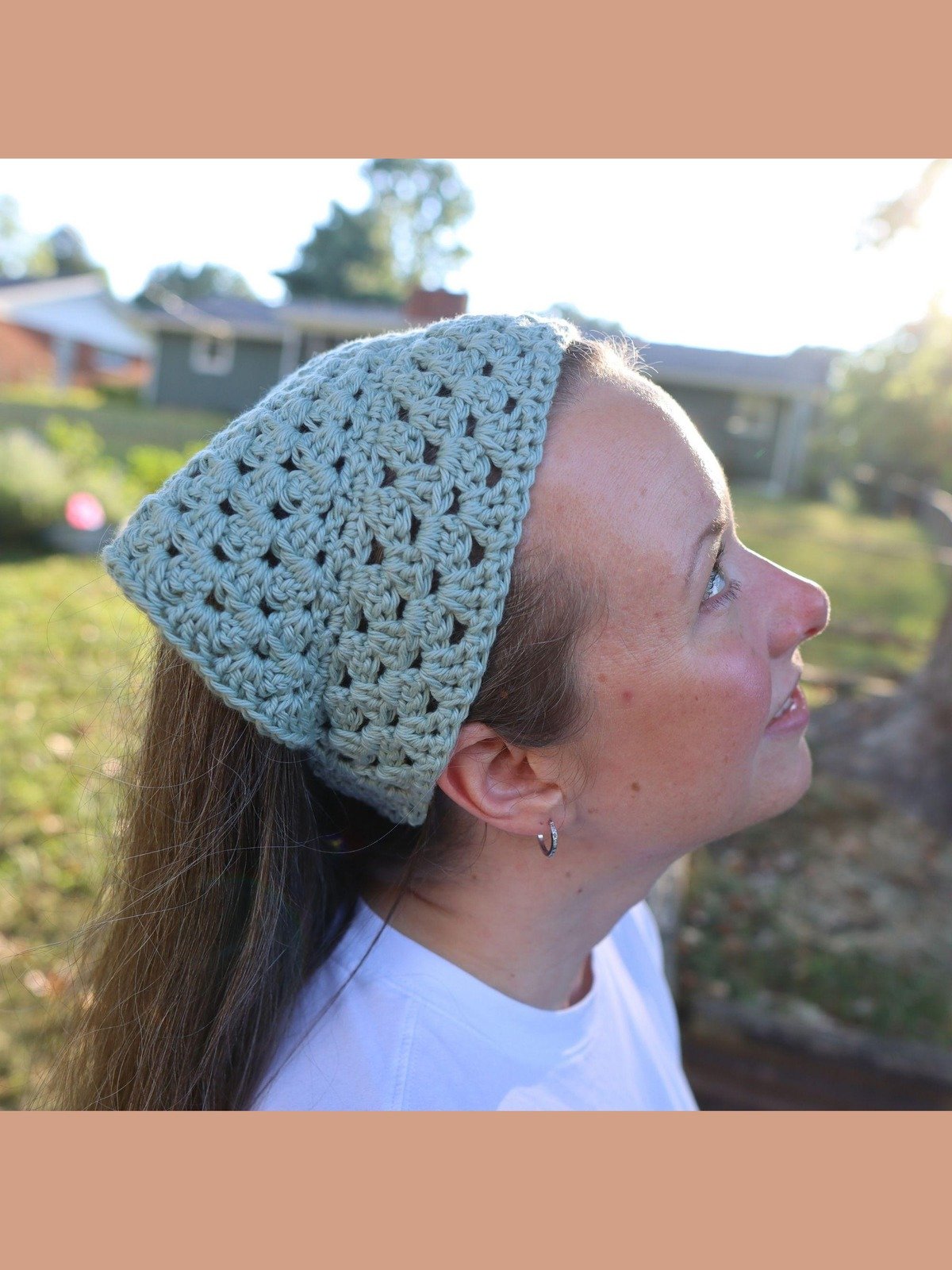 Unruffled Granny Crochet Bandana (Digital PDF Pattern) product image (2)