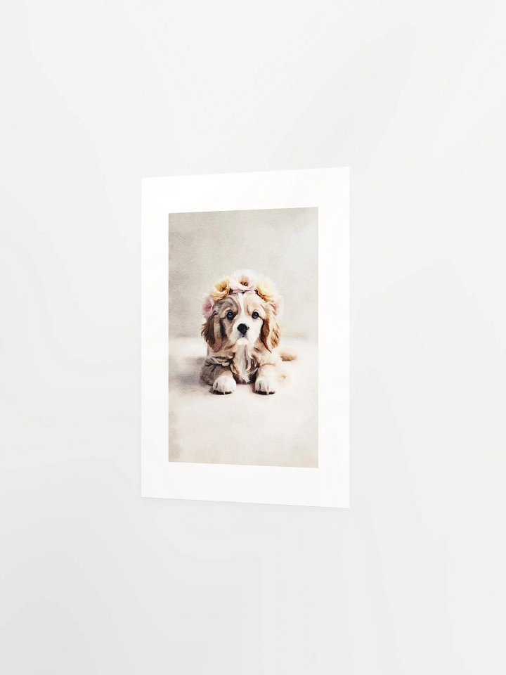 Cute Puppy Passepartout Print product image (11)