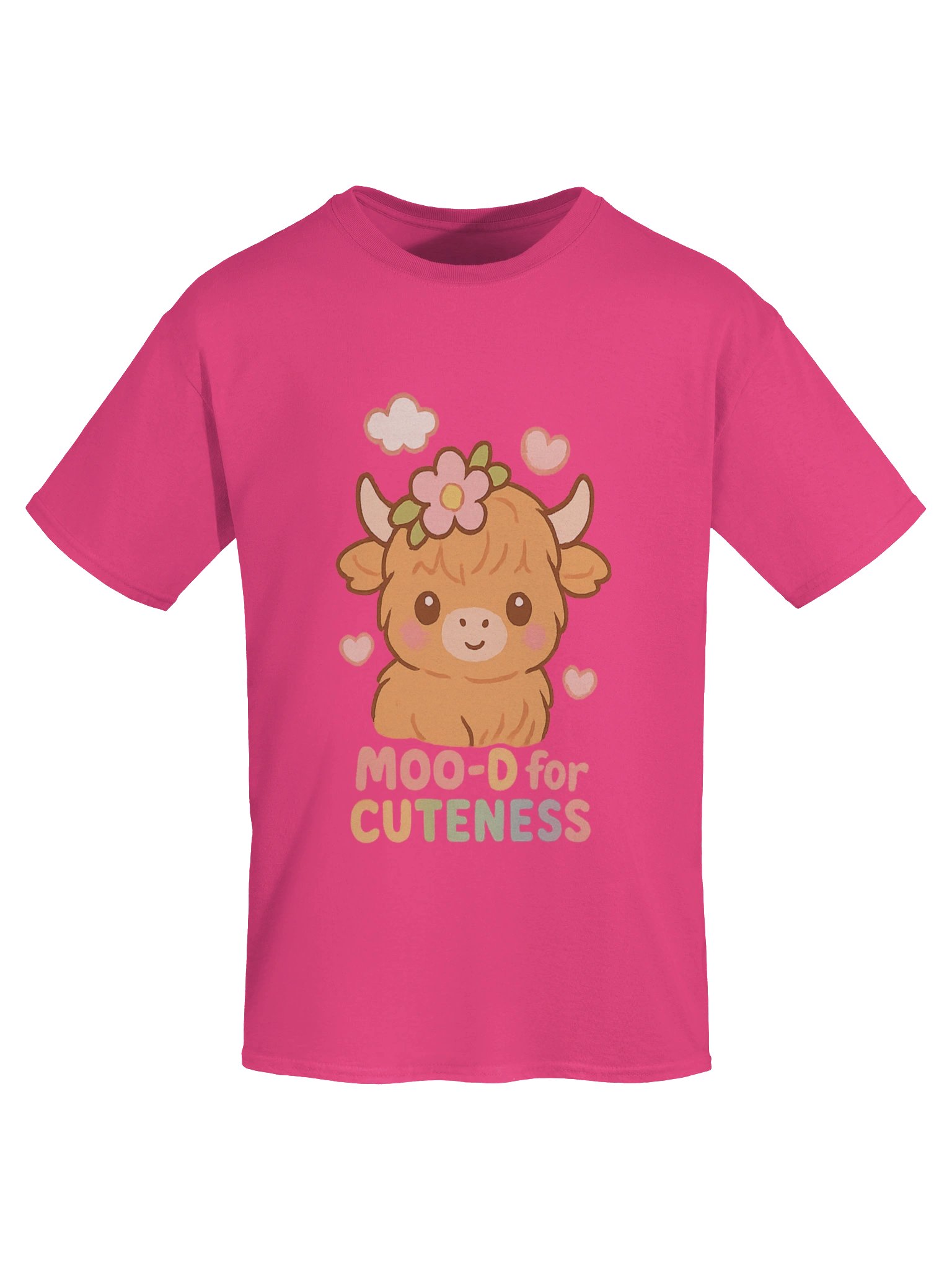 Moo-d for Cuteness Adult T-Shirt product image (55)