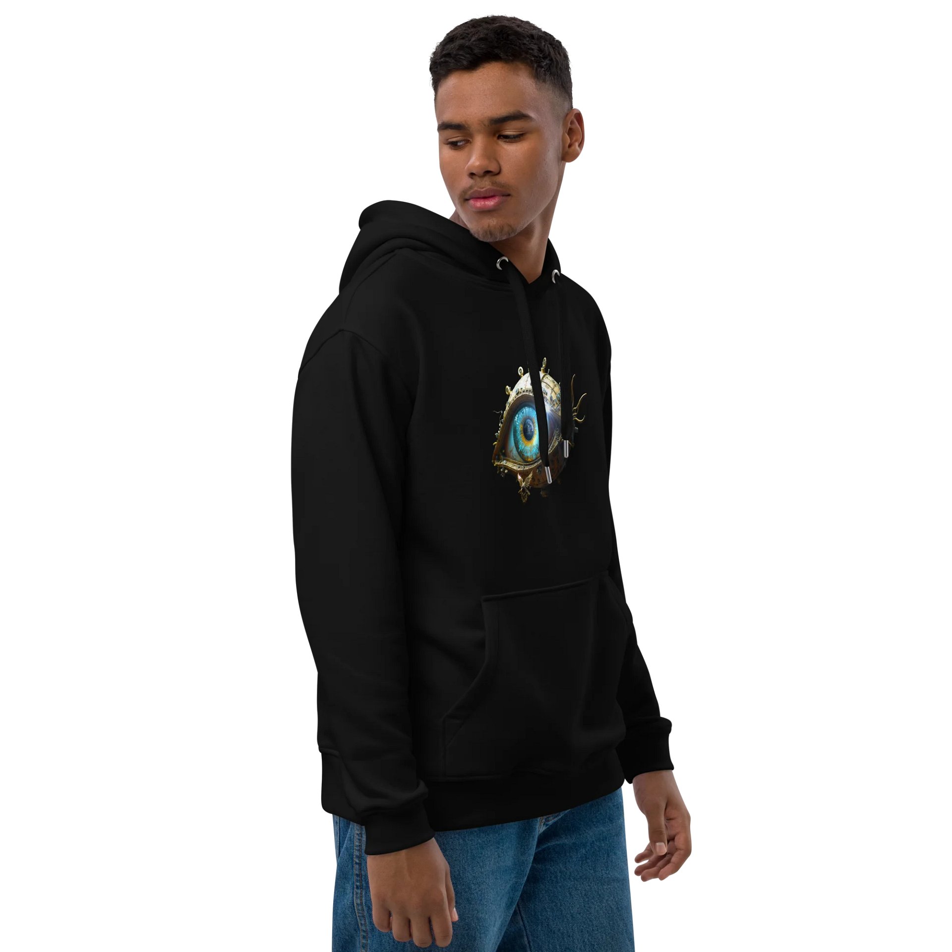 “Wake Up” single artwork hoodie – premium cinematic rock piece from Seven Shades of Nothing – Eco Heavyweight Hoodie product image (11)