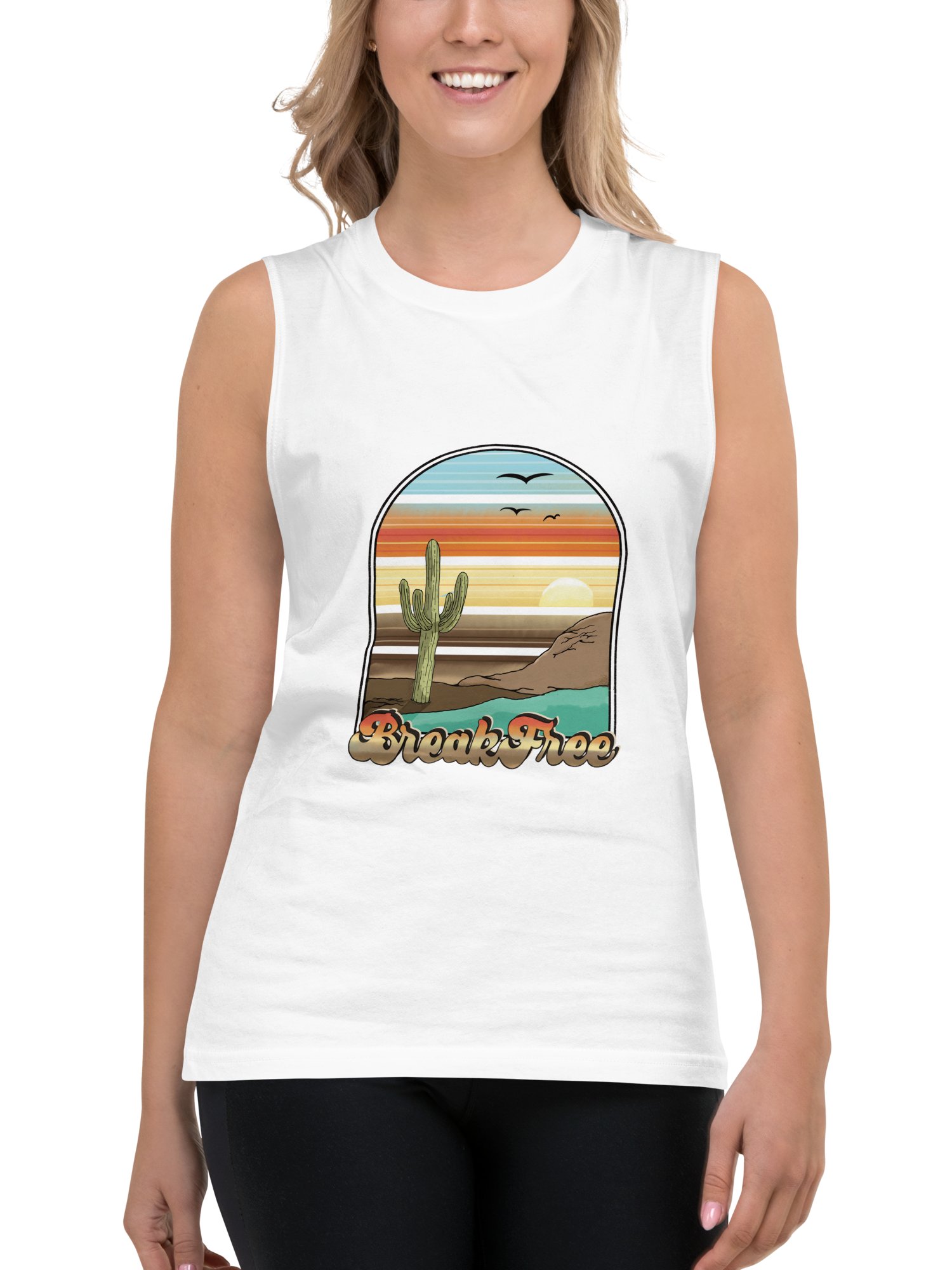 Muscle Tank Top - Break Free Cactus product image (8)