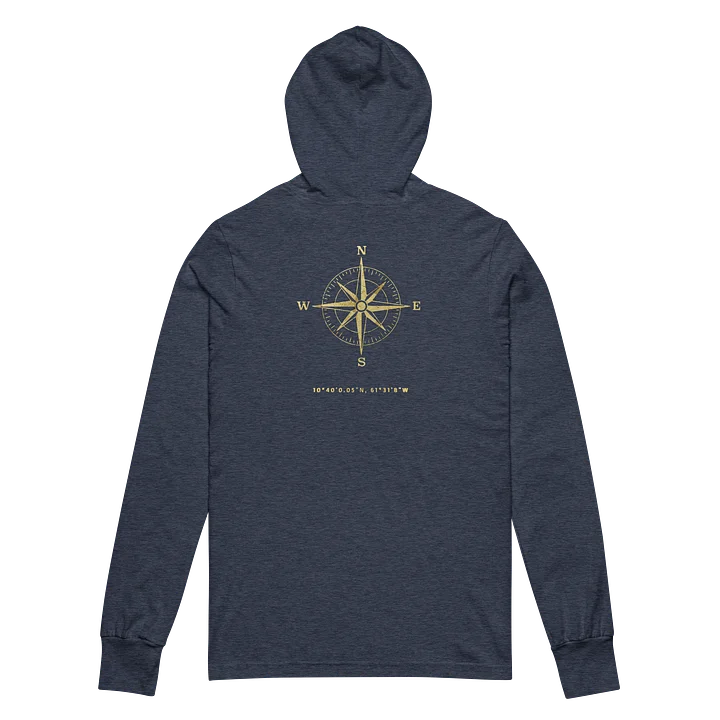 Compass - Trinidad and Tobago - Vintage Gold | Unisex Hooded Long Sleeve Tee | 5 Colors product image (2)