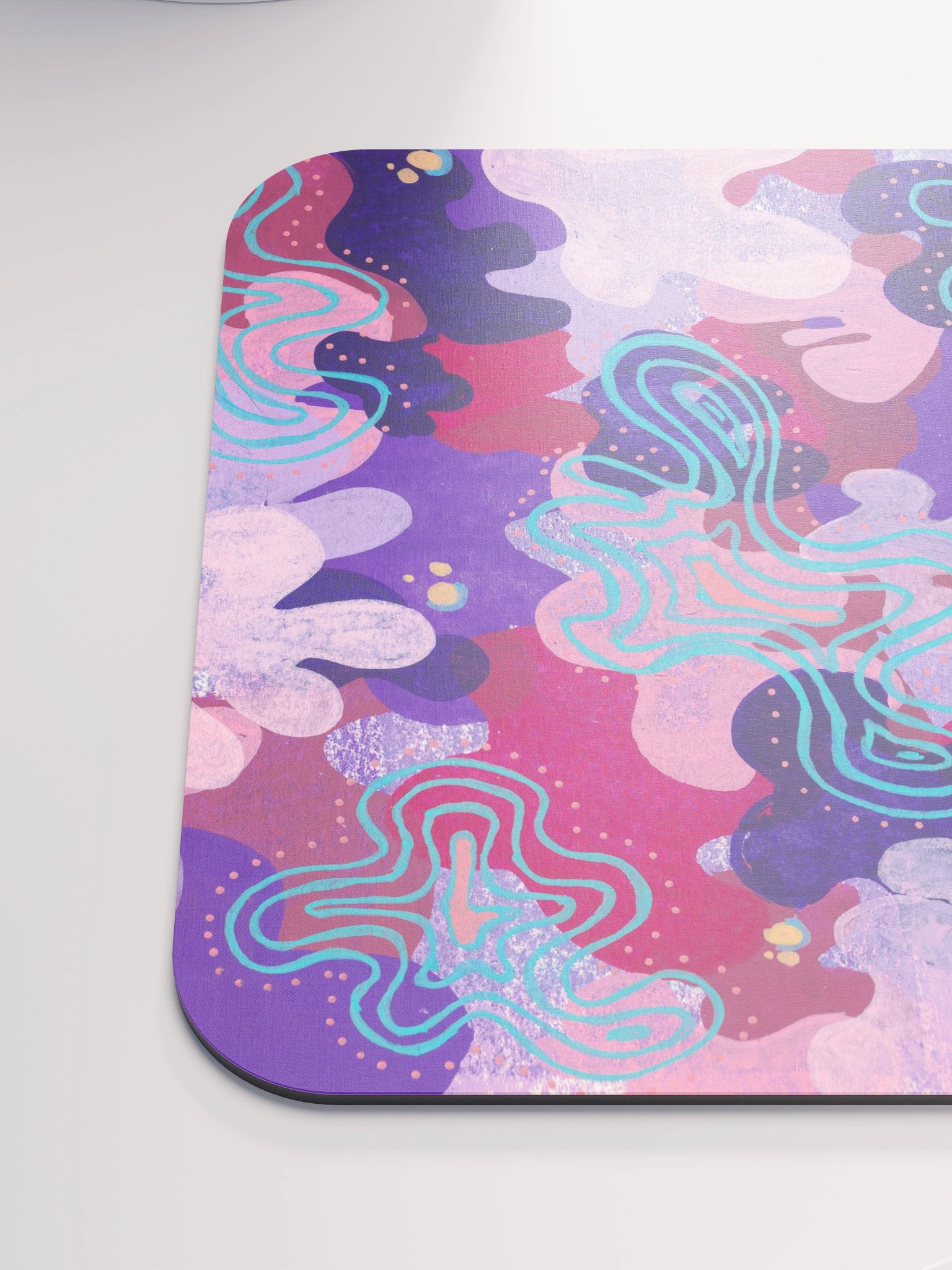 Purple Blobs Classic Mouse Pad product image (6)