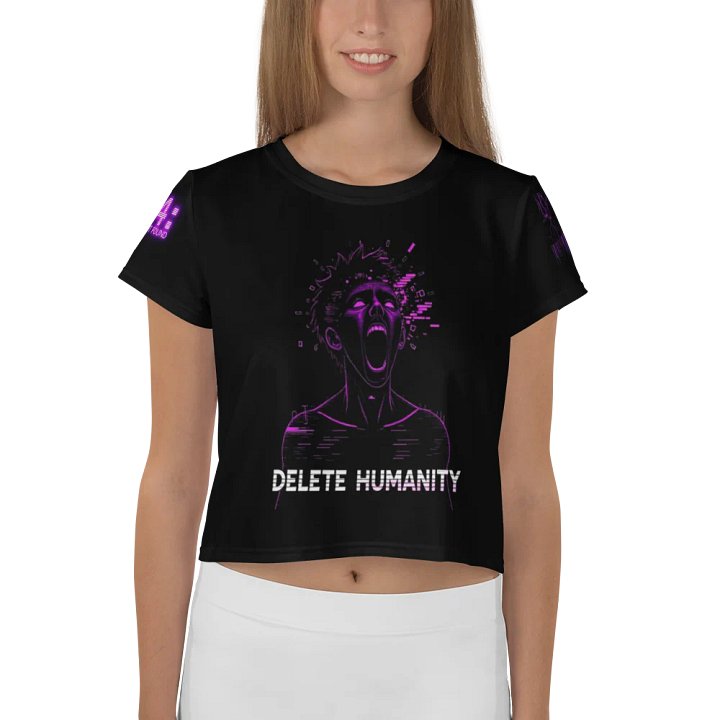 Delete Humanity Crop Graphic Tee product image (1)