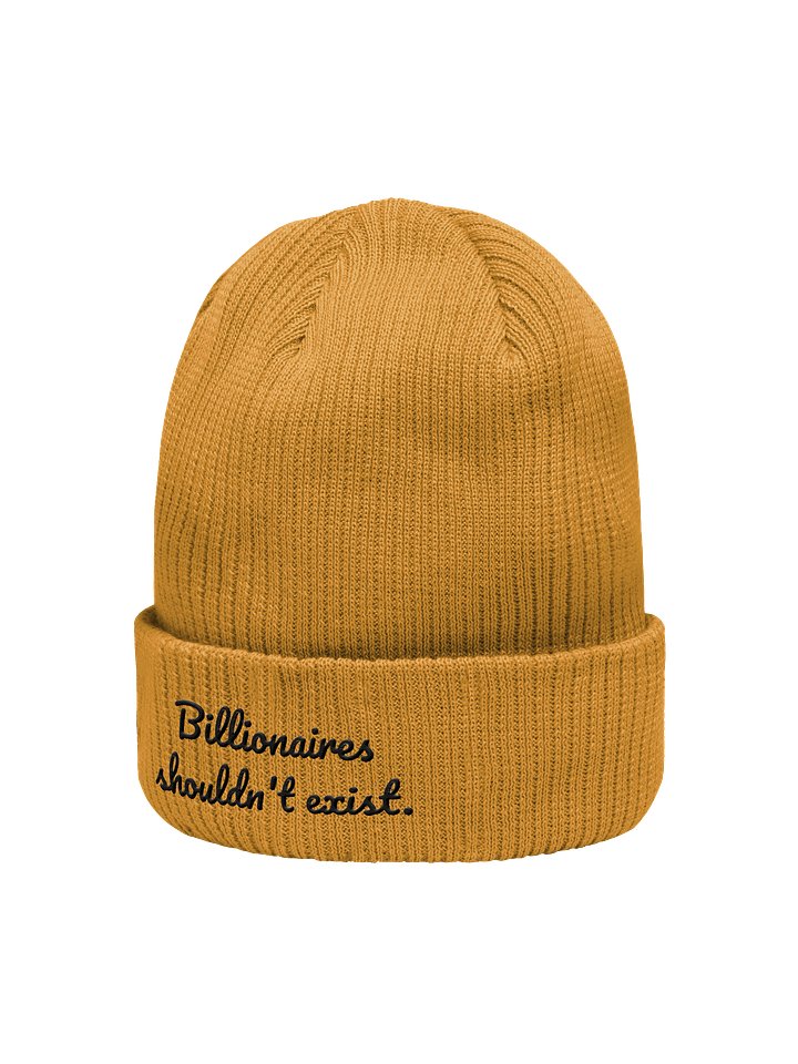 100% Organic Cotton Billionaires Should Not Exist Beanie product image (2)