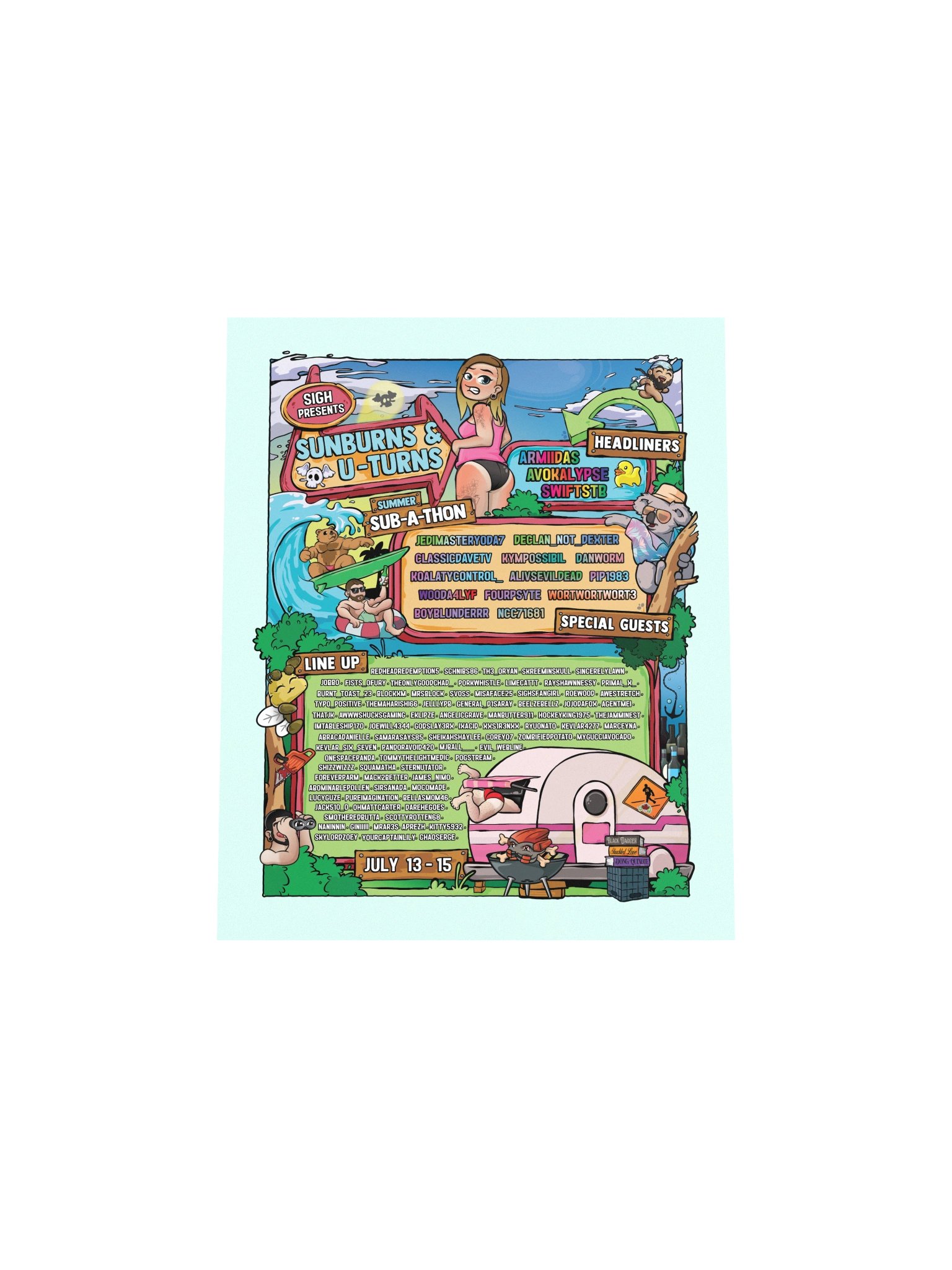 Sunburns & U-Turns Poster product image (19)