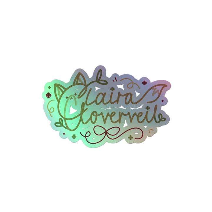 Claira Holo Signature Sticker (color ver) product image (2)