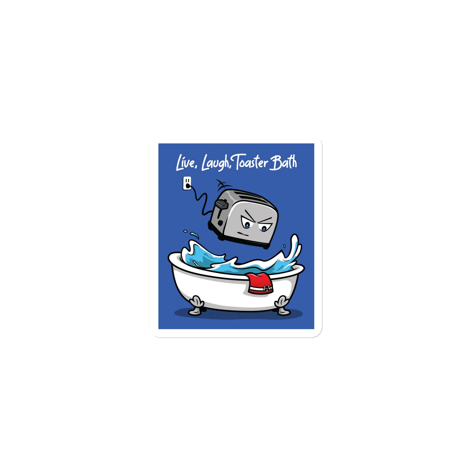 Live, Laugh, Toaster Bath Magnet product image (1)
