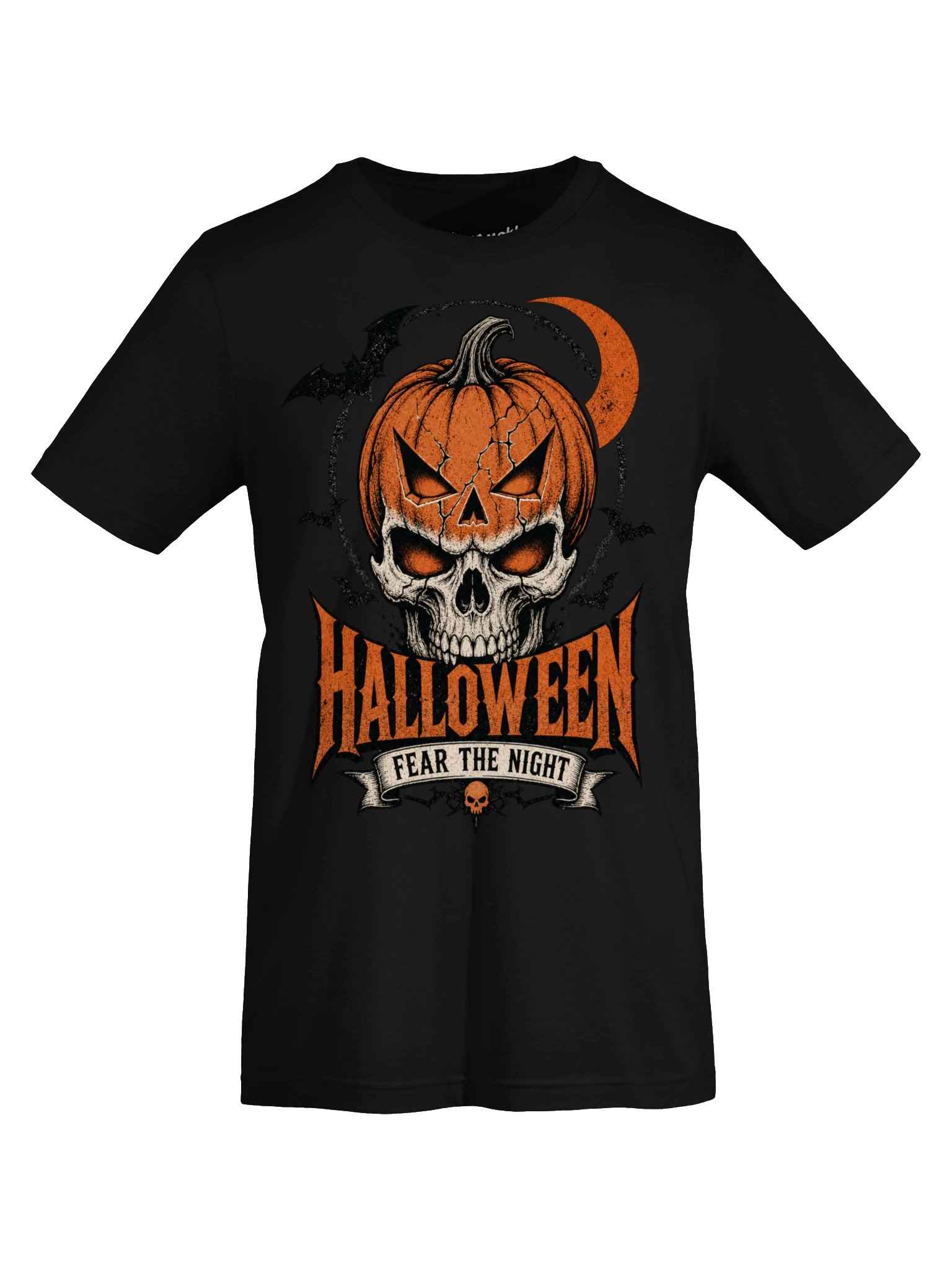 Spooky Halloween Skull Pumpkin Tee product image (42)