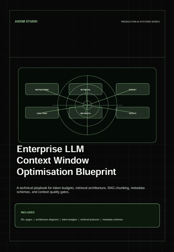Axiom Enterprise LLM Context Window Optimisation Blueprint product image (3)