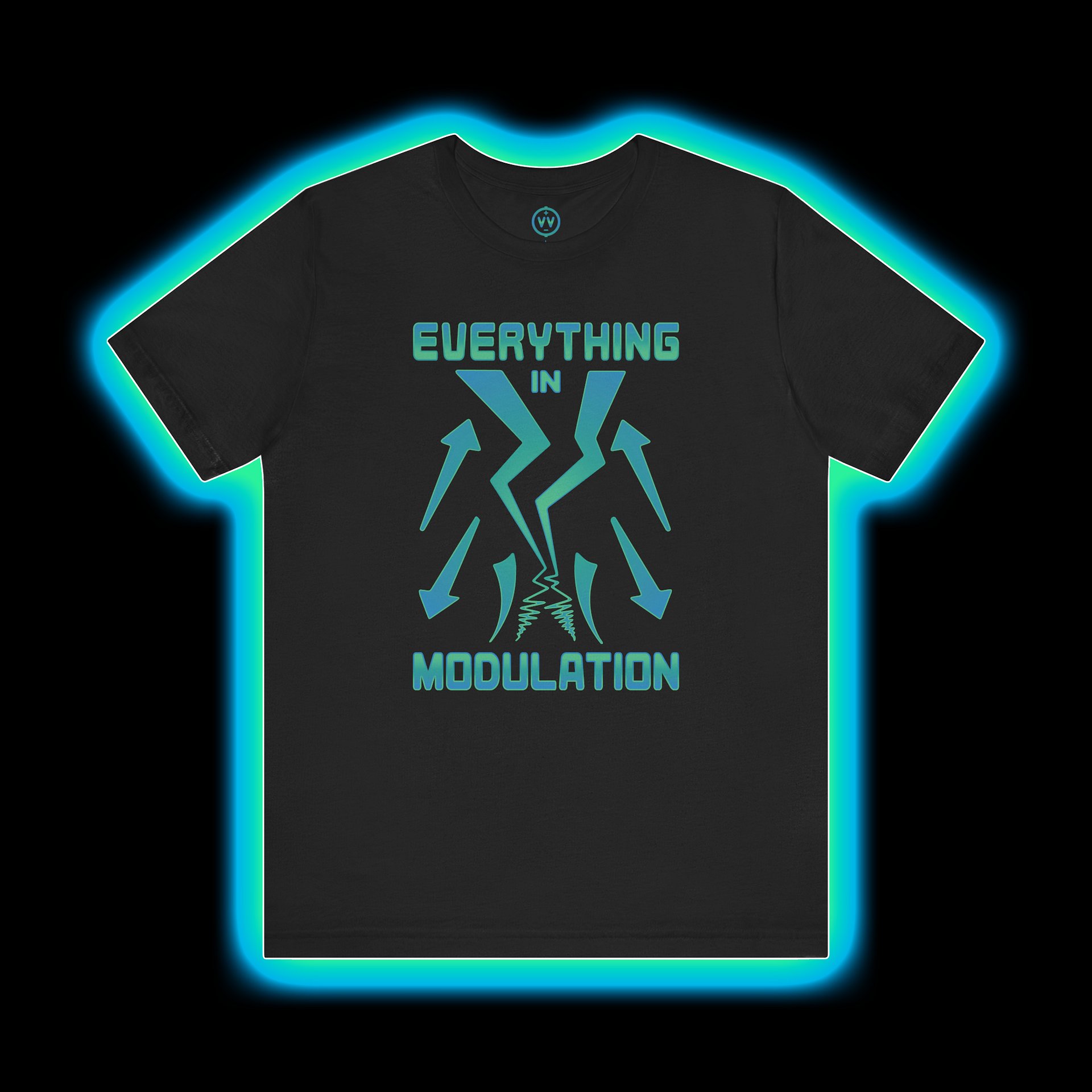 Modular Synthesizer T-Shirt - Everything In Modulation (Make Noise Maths) product image (1)
