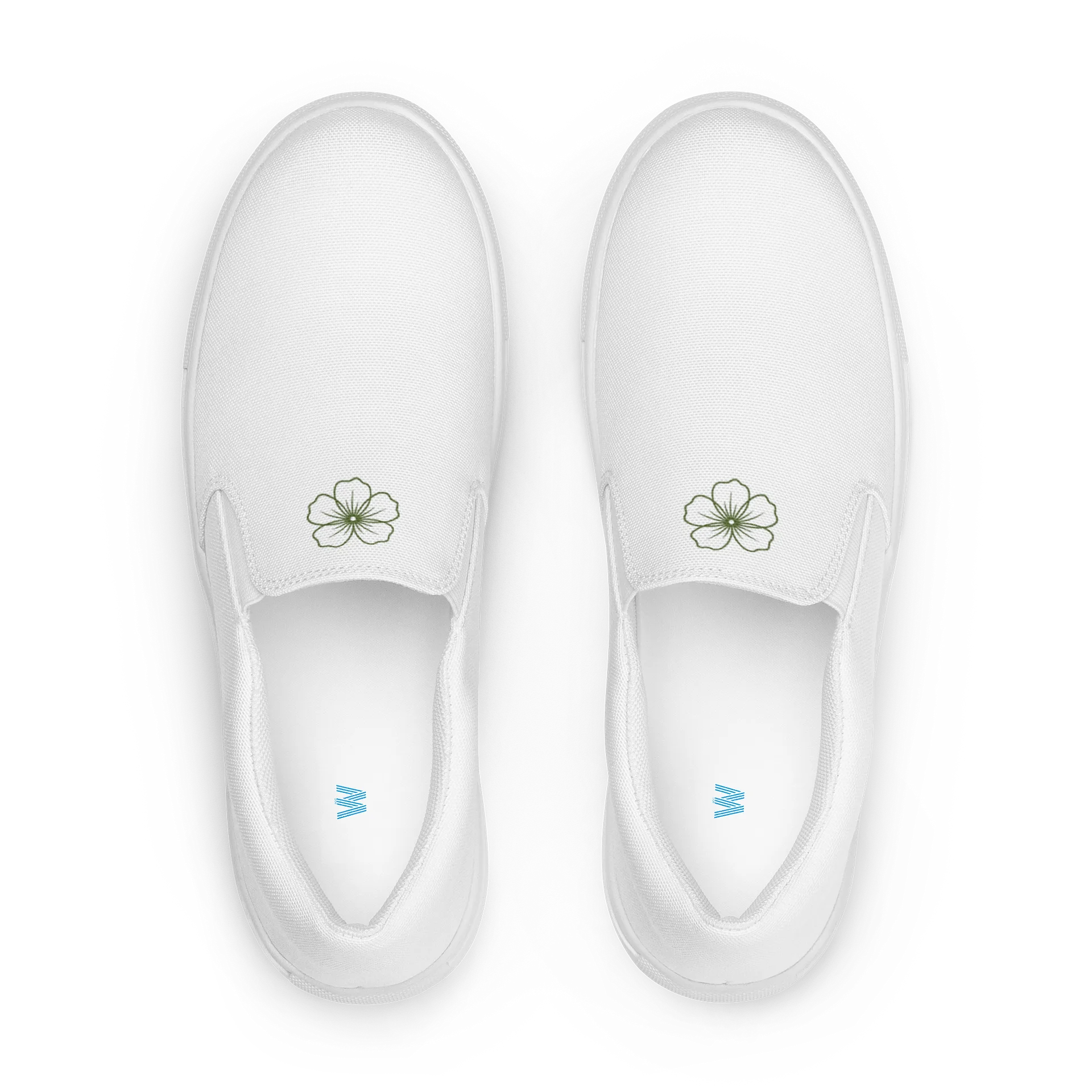 Green Petal Emblem Slip-Ons product image (1)