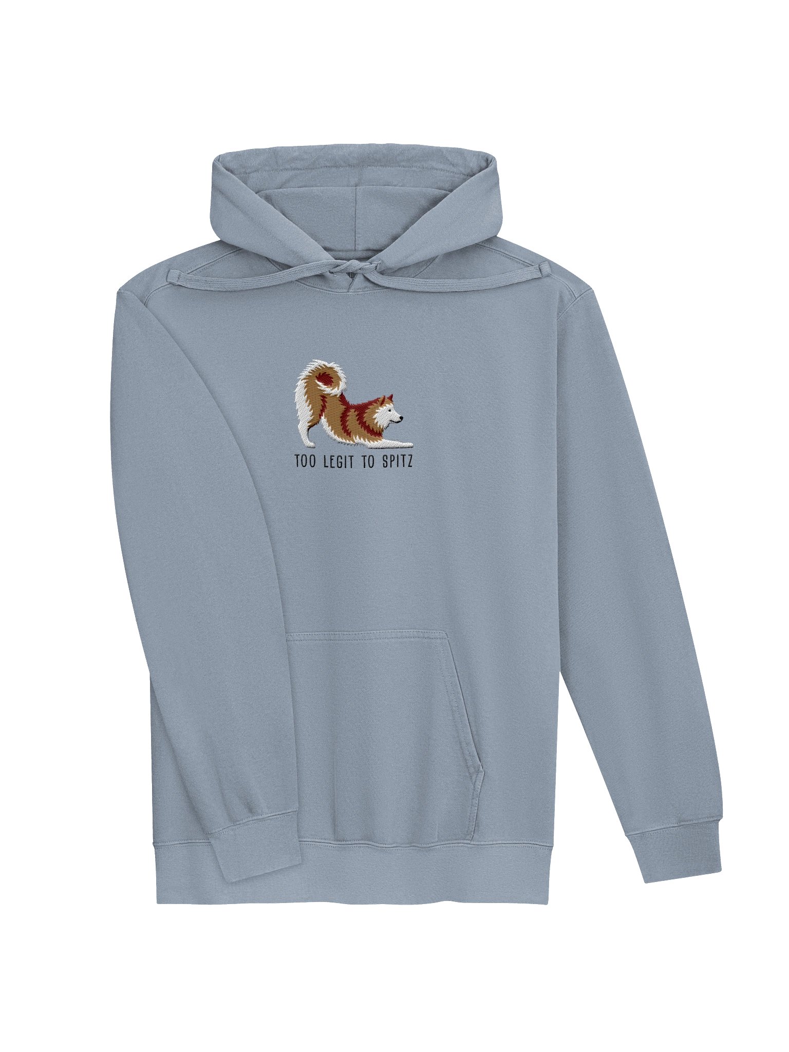 Too Legit to Spitz Premium Hoodie (Embroidered) of a Finnish Spitz(Gold) product image (7)
