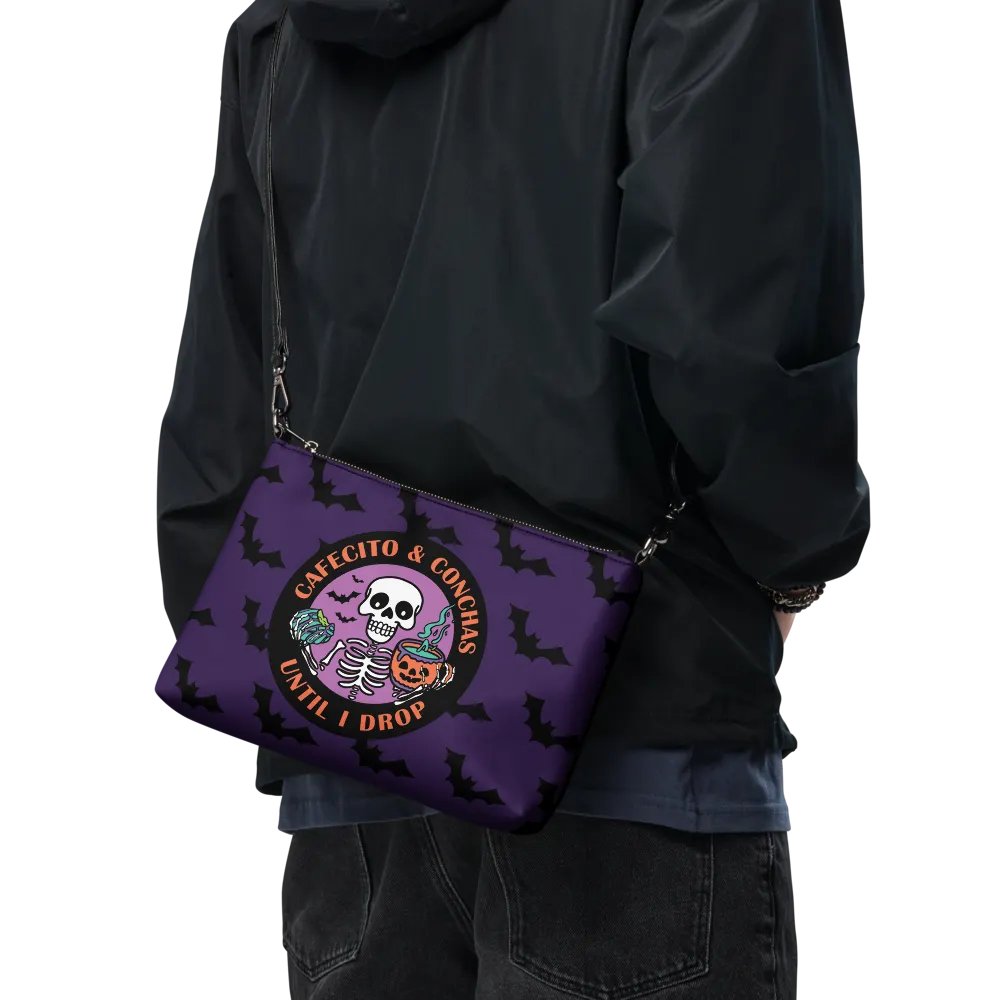 Cafecito and Conchas Halloween Skeleton Flip-Sided Faux Leather Crossbody Bag product image (11)