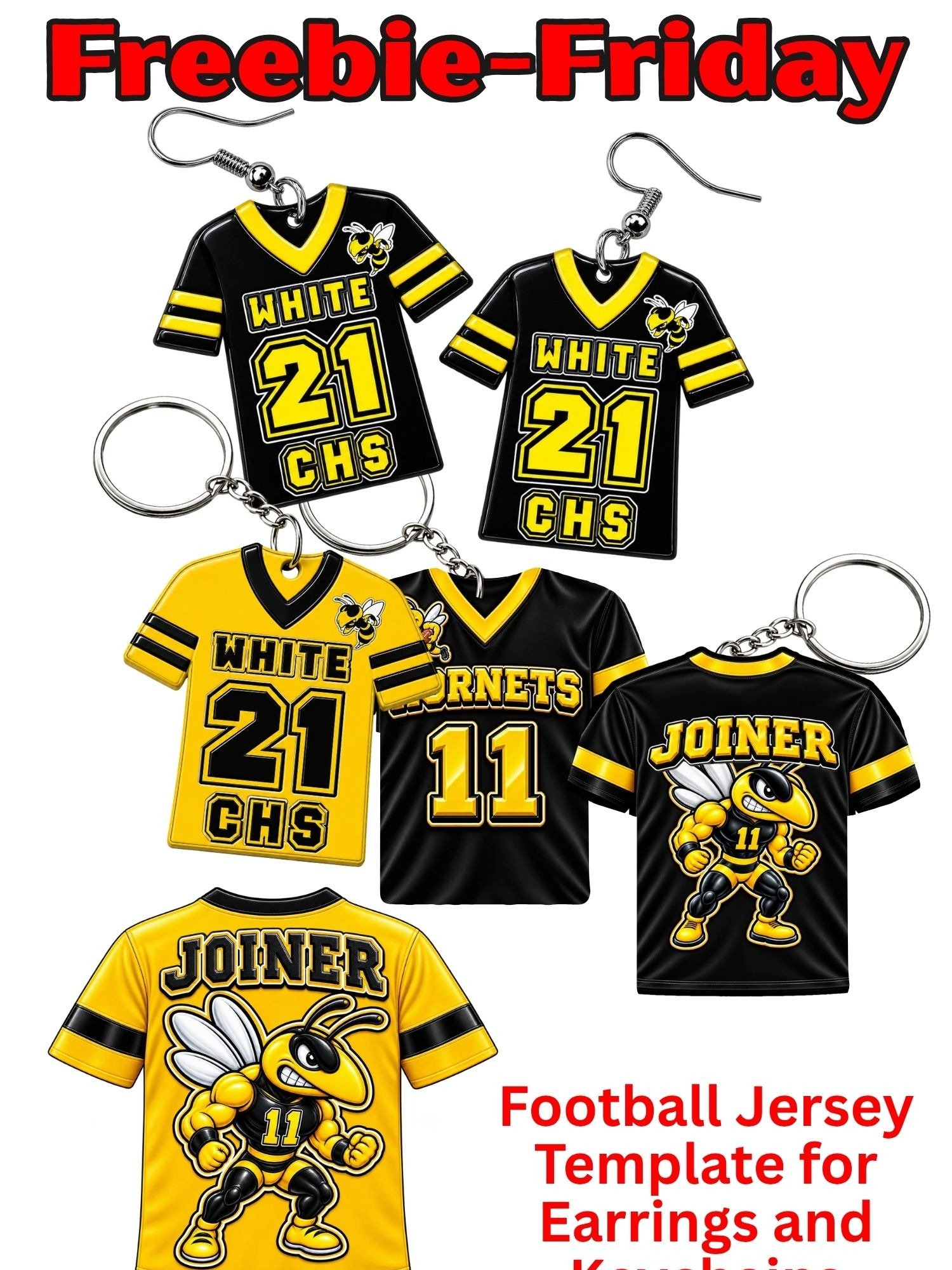 Members Only! - Sublimation MDF Football Shirt Jersey Template - Editable in Canva product image (1)