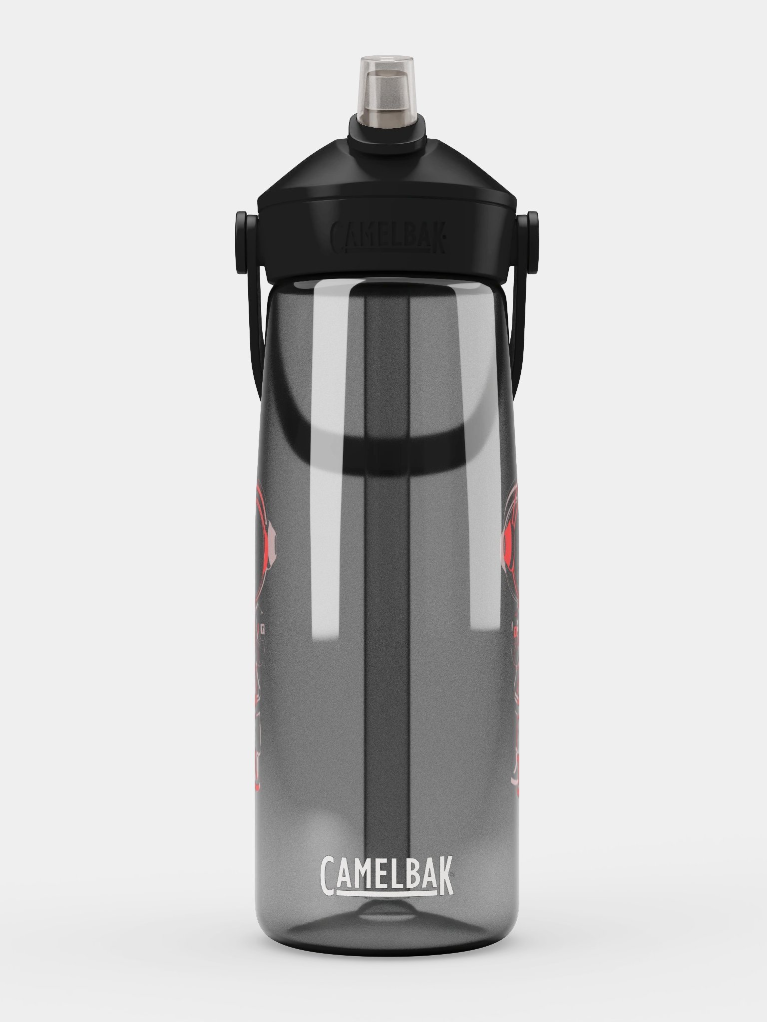 Mars City Astronaut Outline Flip Straw Water Bottle product image (1)