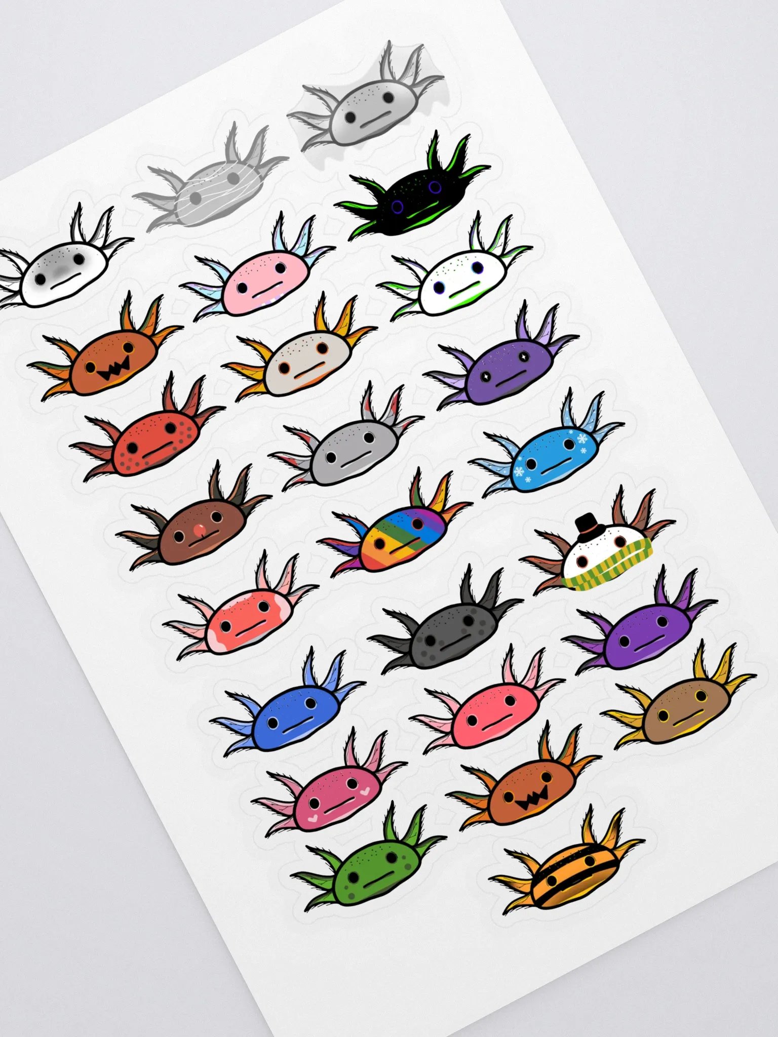 Axolotl Stickers product image (1)
