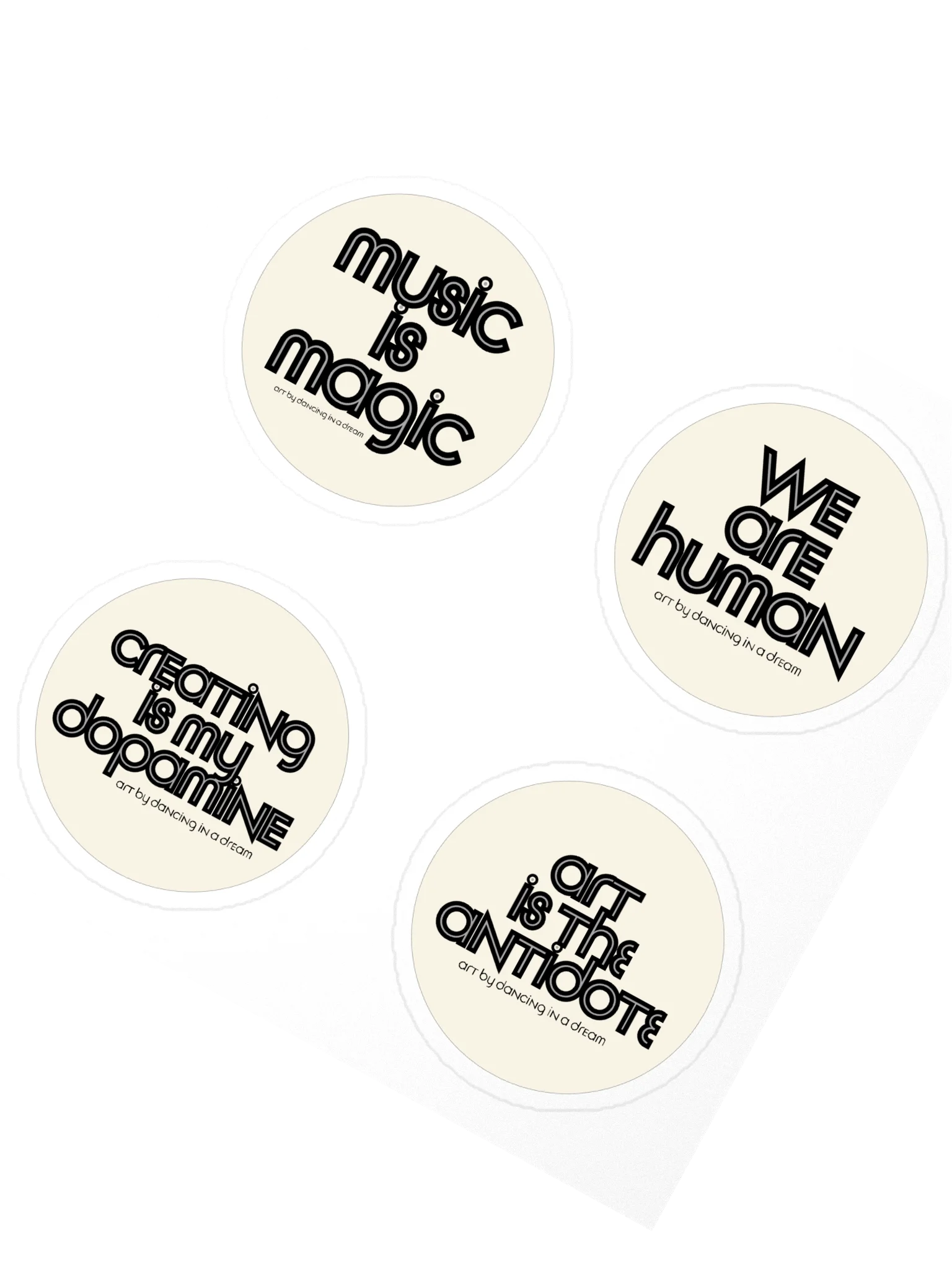 'mixed messages' stickers | 4 pk product image (2)
