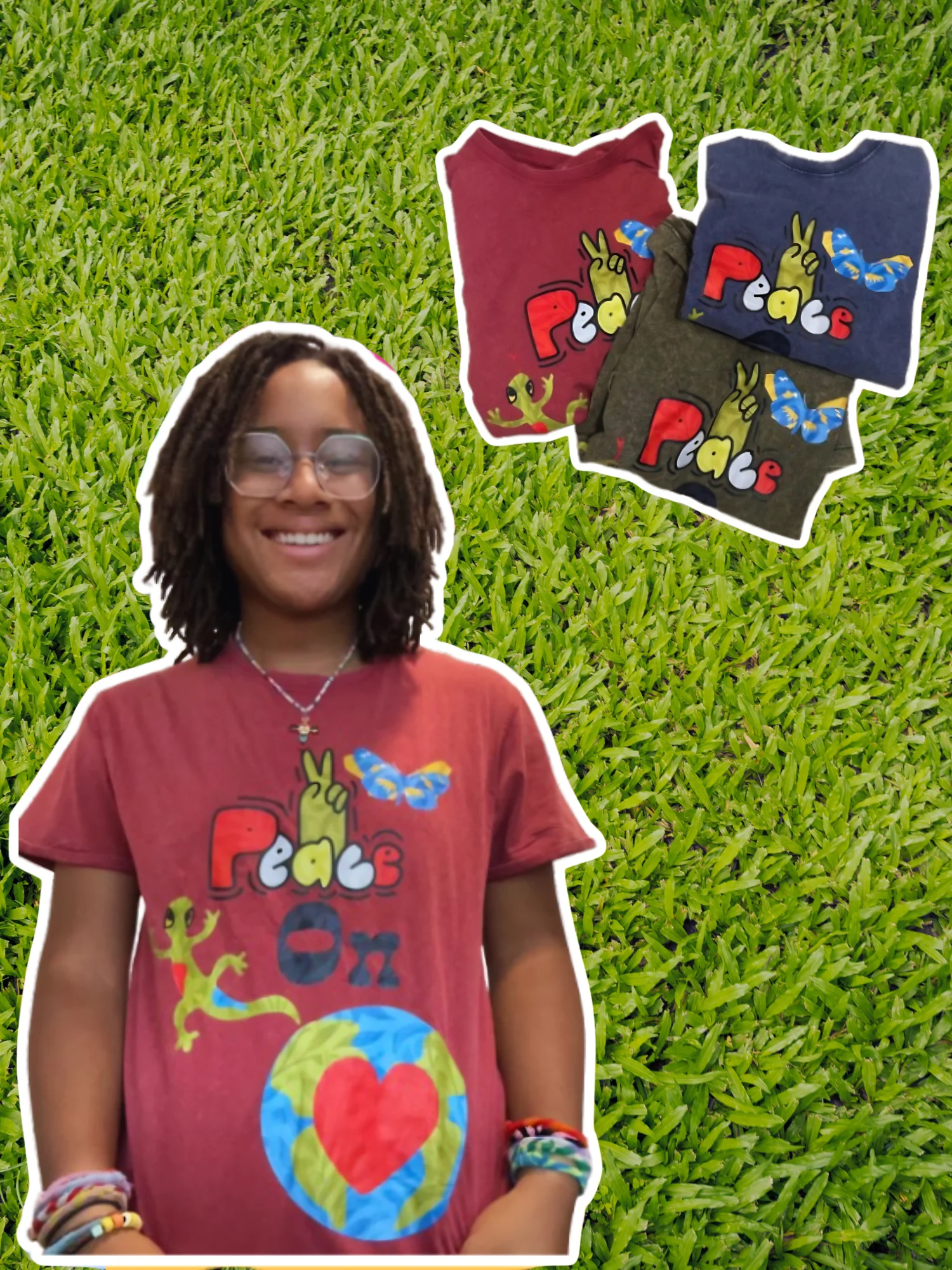 Peace on earth t-shirt unisex sizing product image (1)