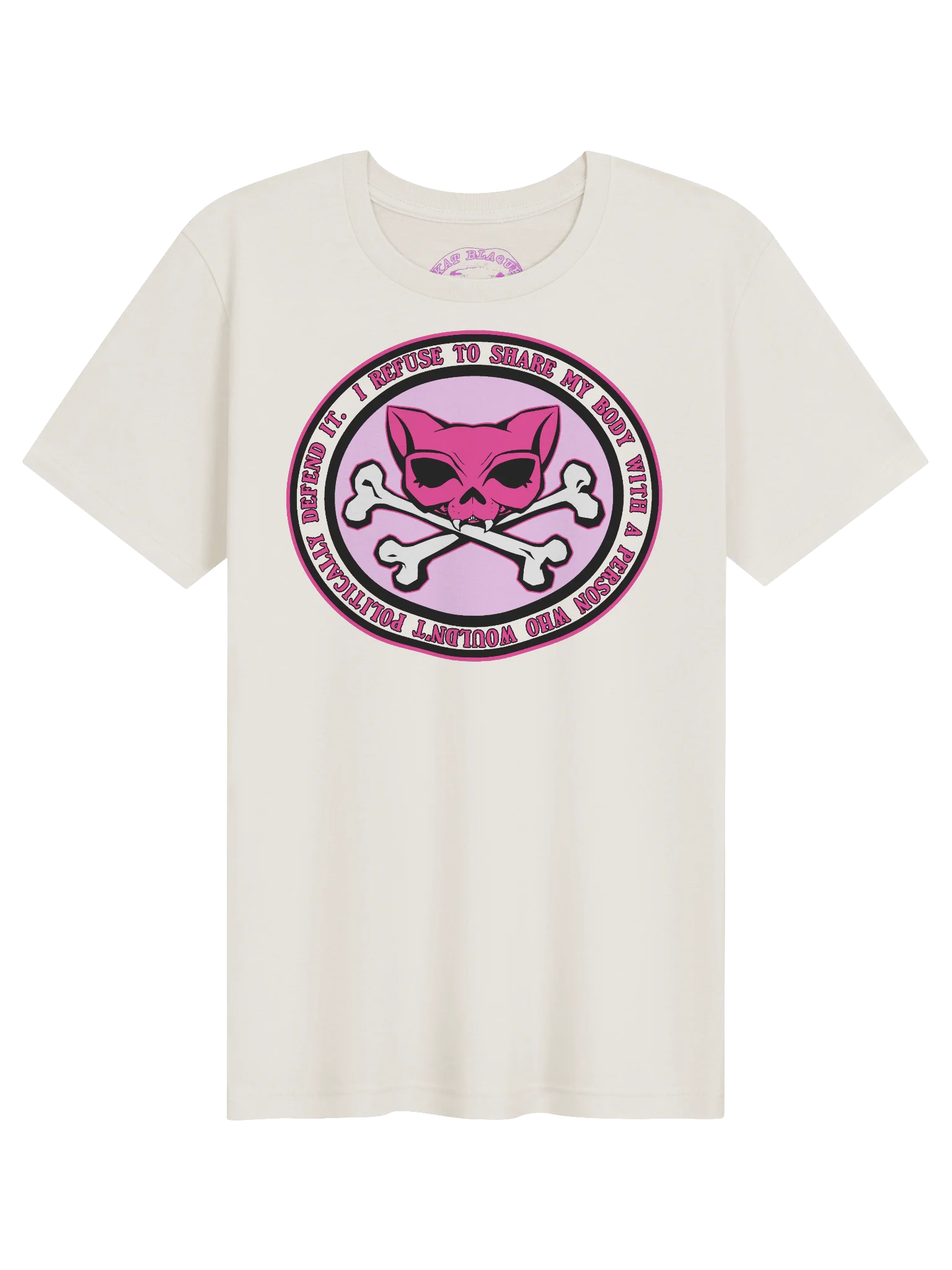 I Refuse Pink Kat Skull Shirt product image (101)