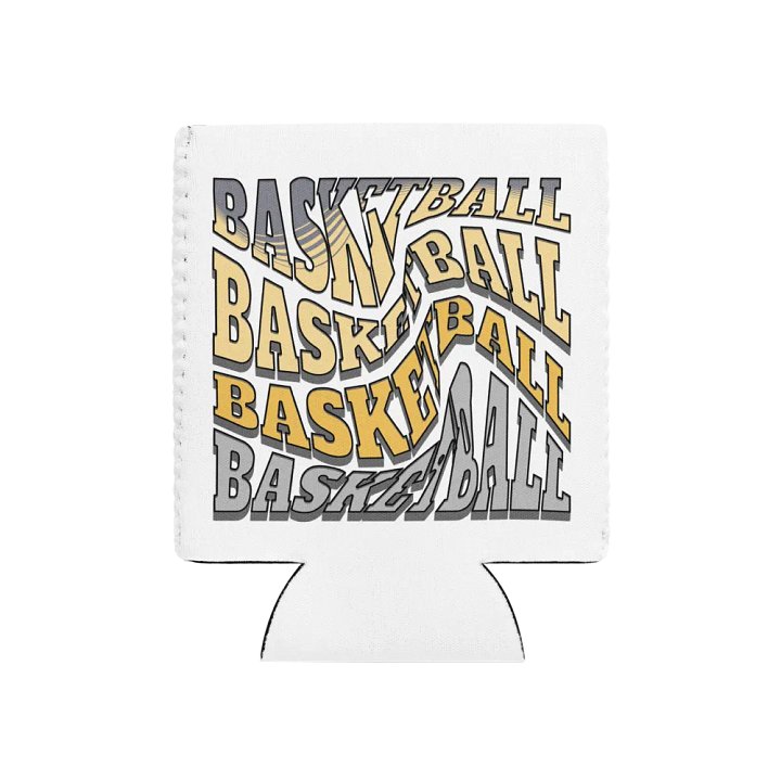 Mess Swirl Basketball Wavy Can Cooler product image (1)
