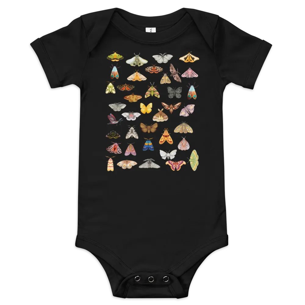 Moth Collage Baby Bodysuit product image (1)