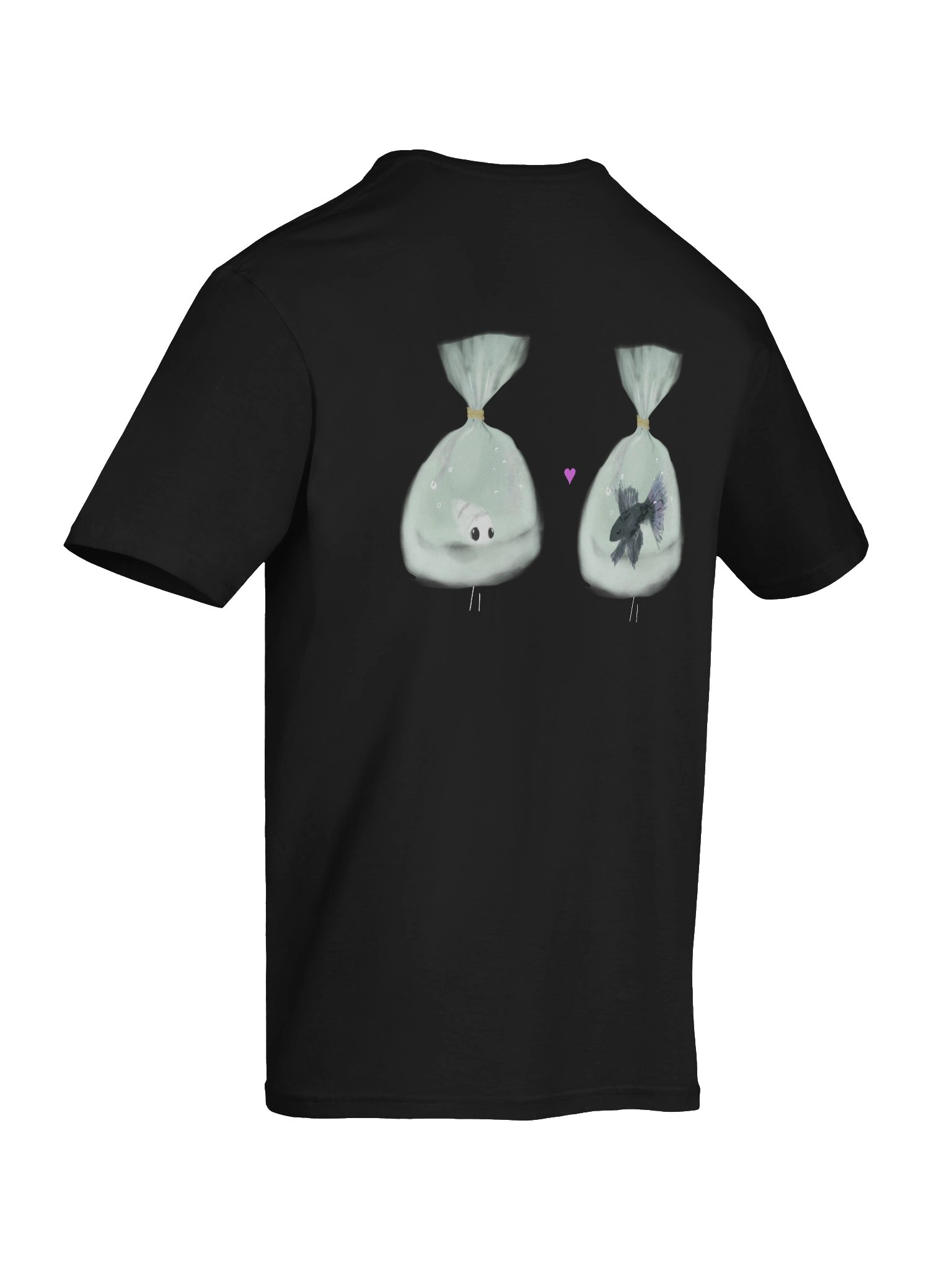 Fish Love T-shirt (Black) product image (12)