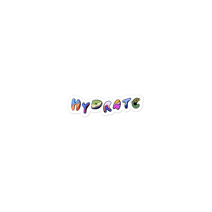 HYDRATE / Water Resistant Die-Cut Sticker product image (2)