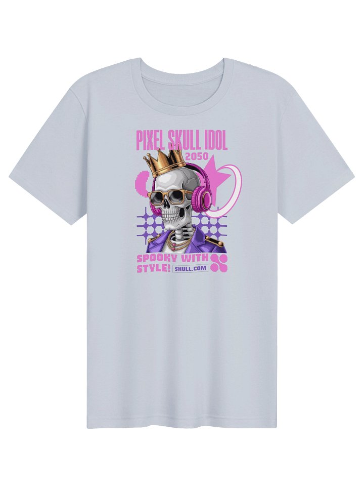 Pixel Art Gothic Fashion Skull Graphic T-Shirt product image (9)