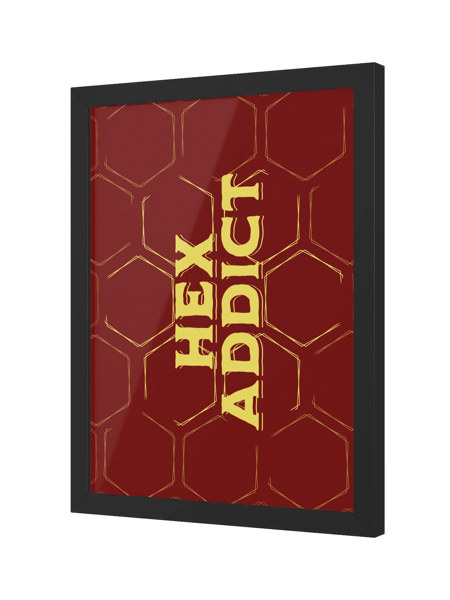 Hex Addict Board Game Room Poster - FRAMED product image (8)