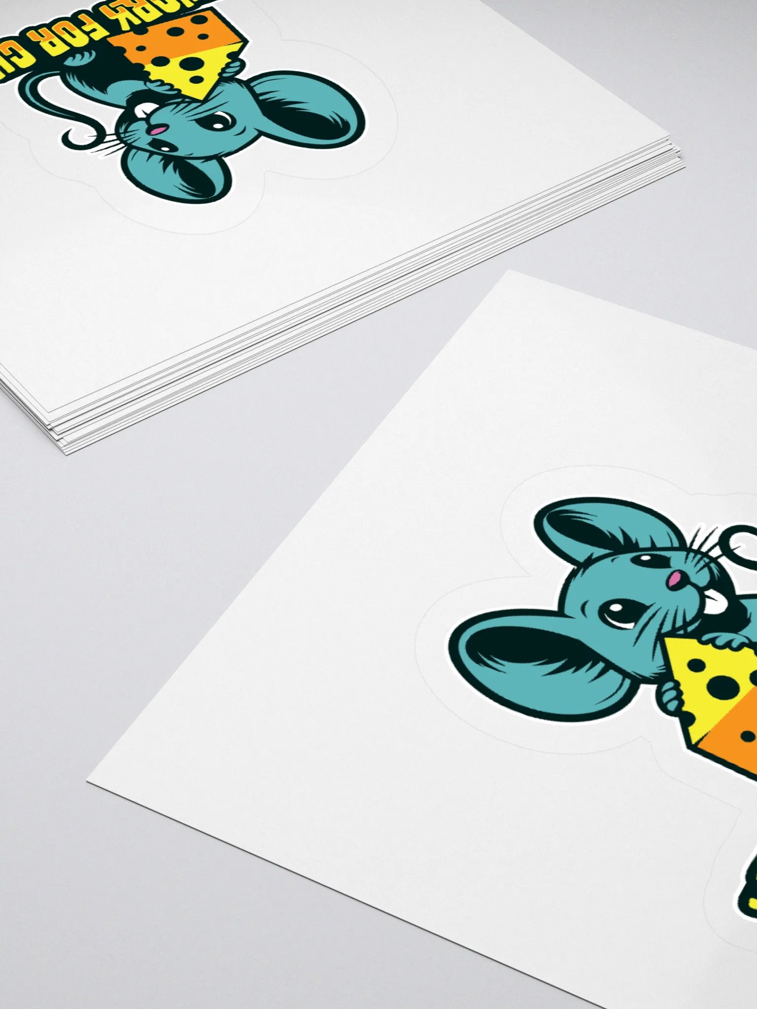 Will Work for Cheese – Funny Mouse Cheese Sticker product image (10)