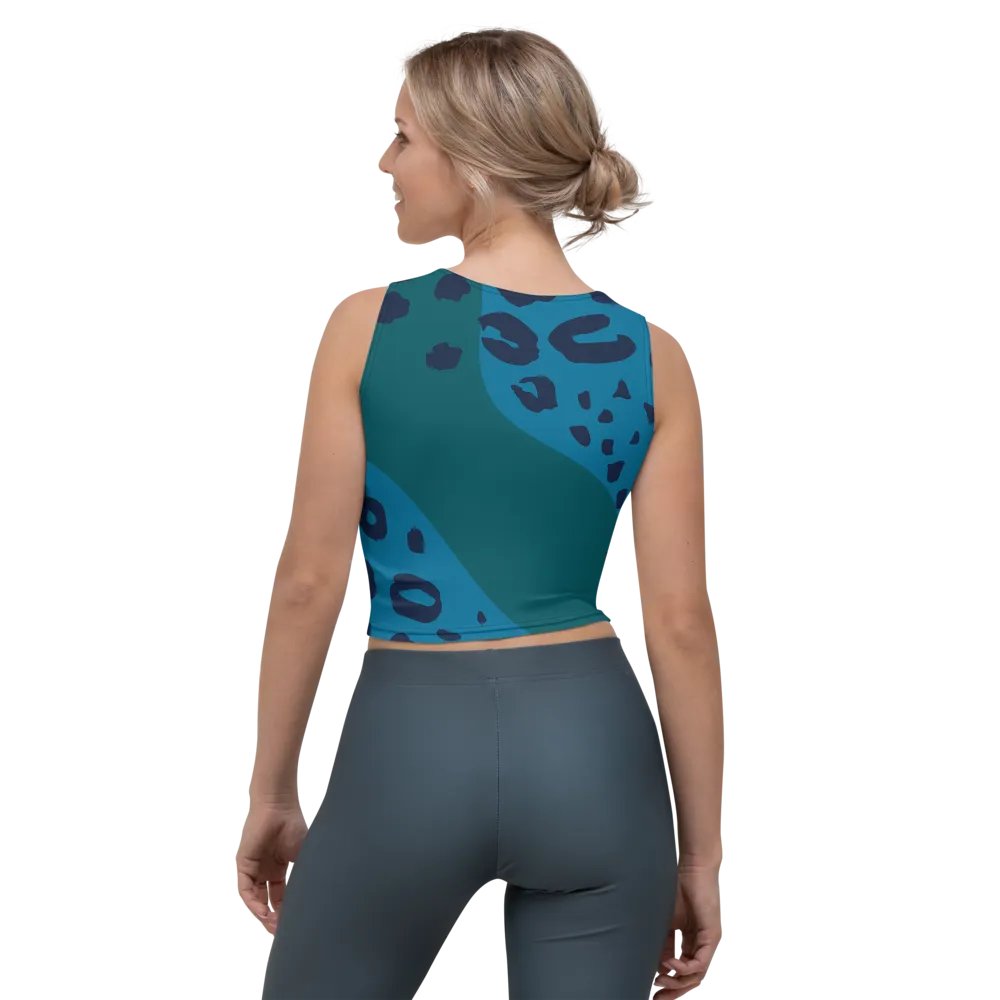 Aqua Wave All-Over Crop Top product image (2)