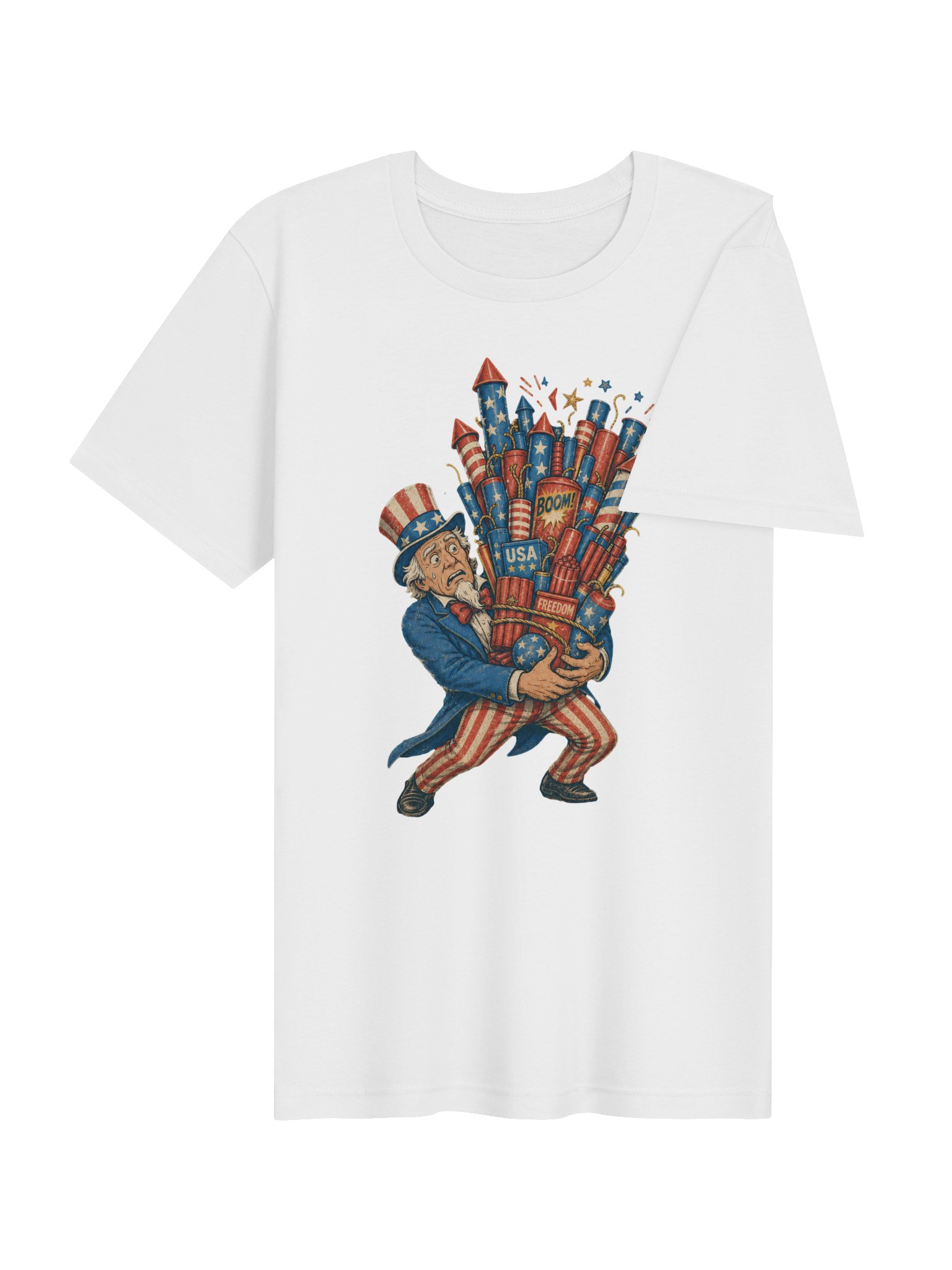 Uncle Sam Fireworks Tee | USA T-Shirt product image (24)