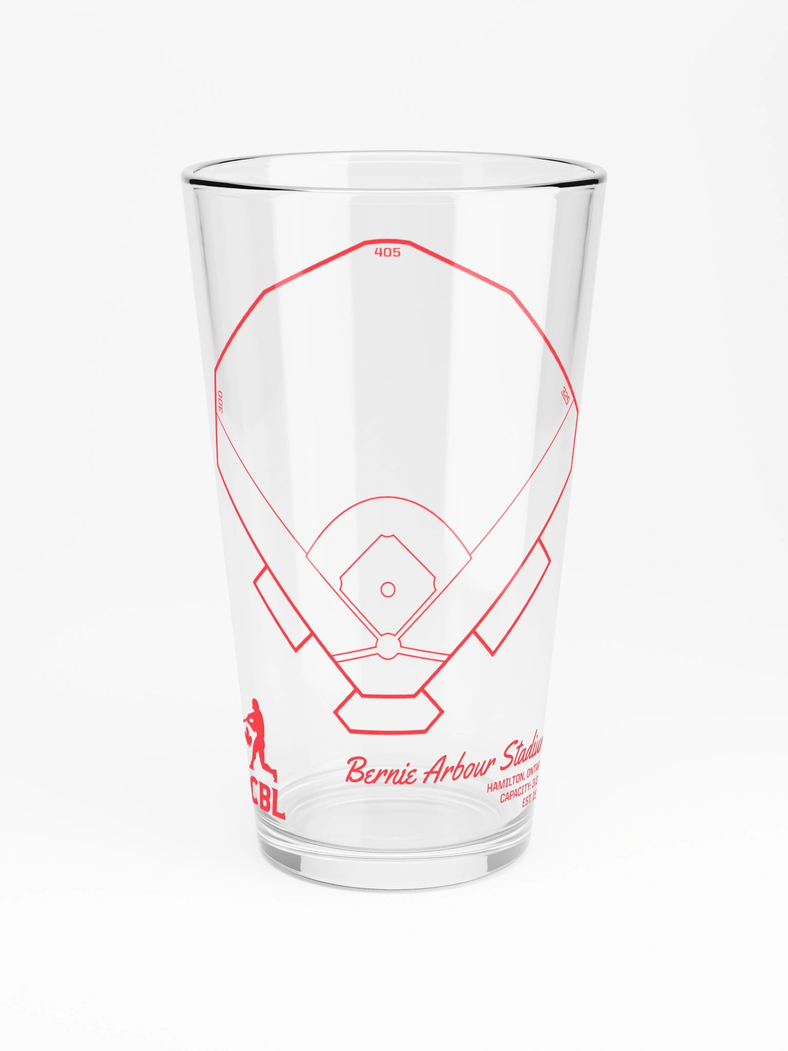 Hamilton Ballpark Pint Glass product image (3)