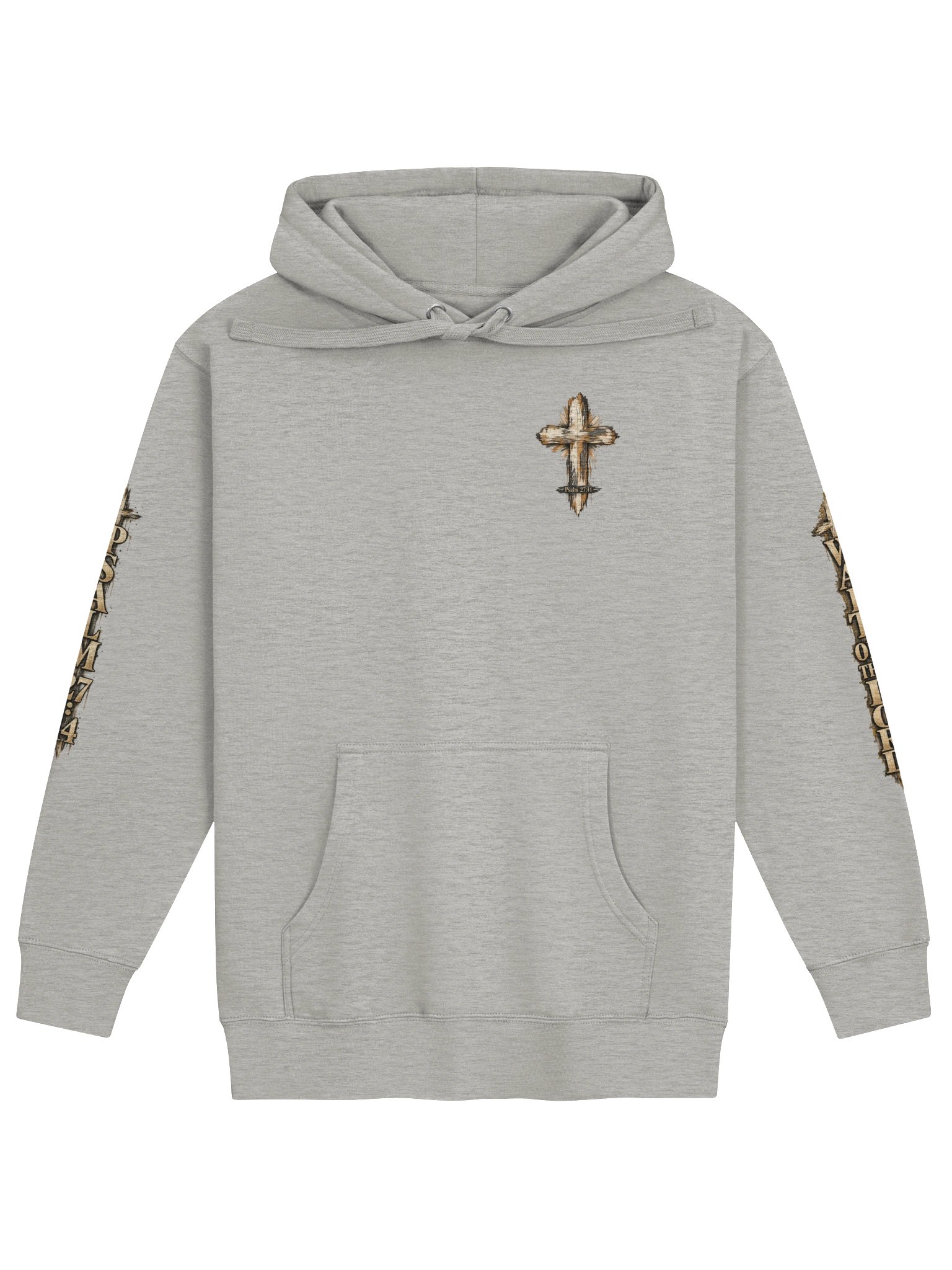 I Will Worship While I Wait Unisex Hoodie – Psalm 27:14 product image (5)