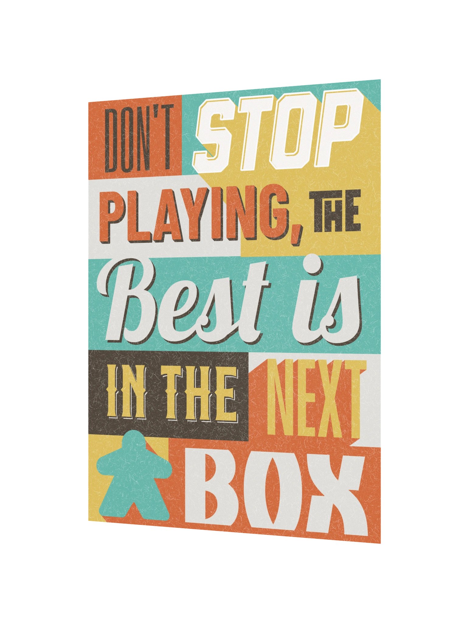 Retro Ransom Note Collage Board Game Room - UNFRAMED product image (2)