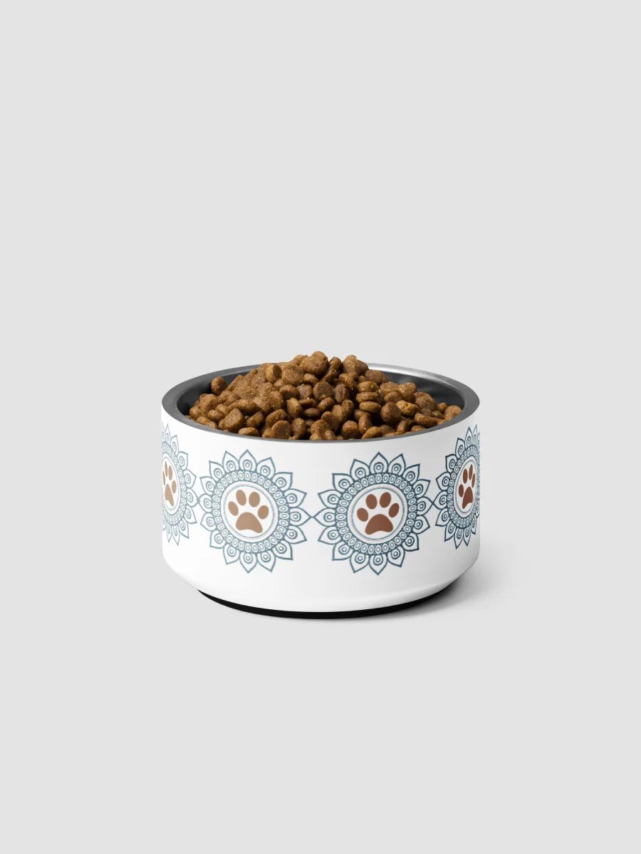 Yogi Warriors Mandala Paw Print Pet Bowl - 18 oz product image (9)