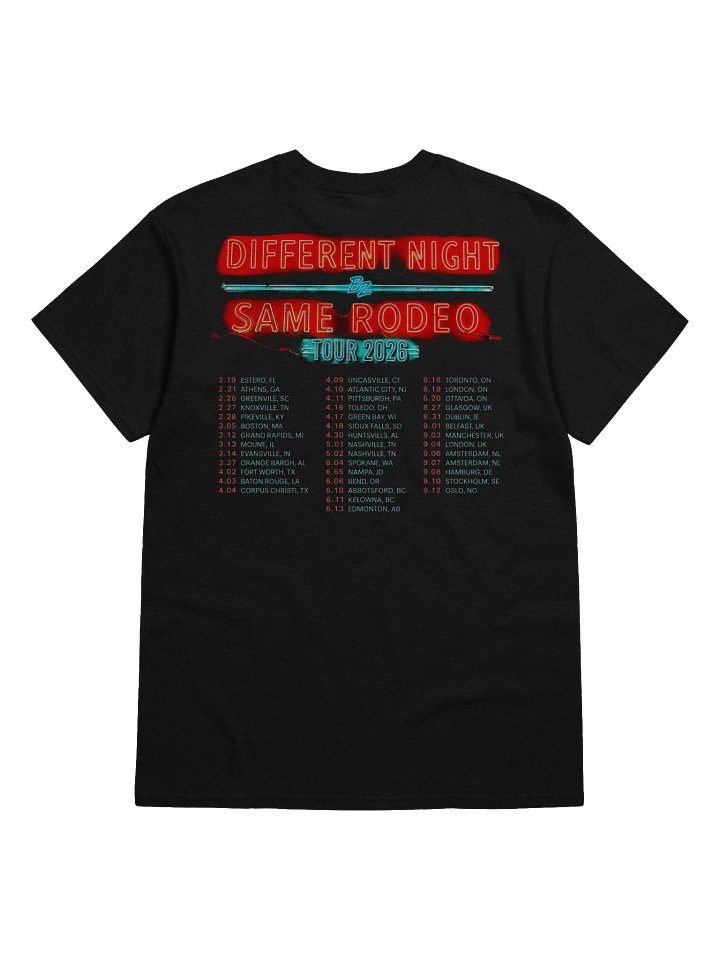 Different Night, Same Rodeo Tour 2026 T-Shirt product image (2)