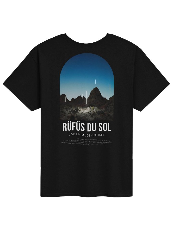 RÜFÜS Du SOL Black Electronic Music T-Shirt product image (2)