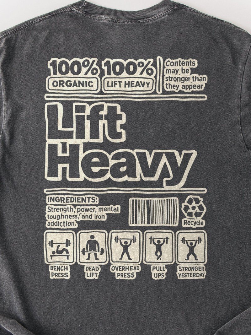 Lift Heavy Oversized Gym Tee | Gym Shirt for Men product image (2)