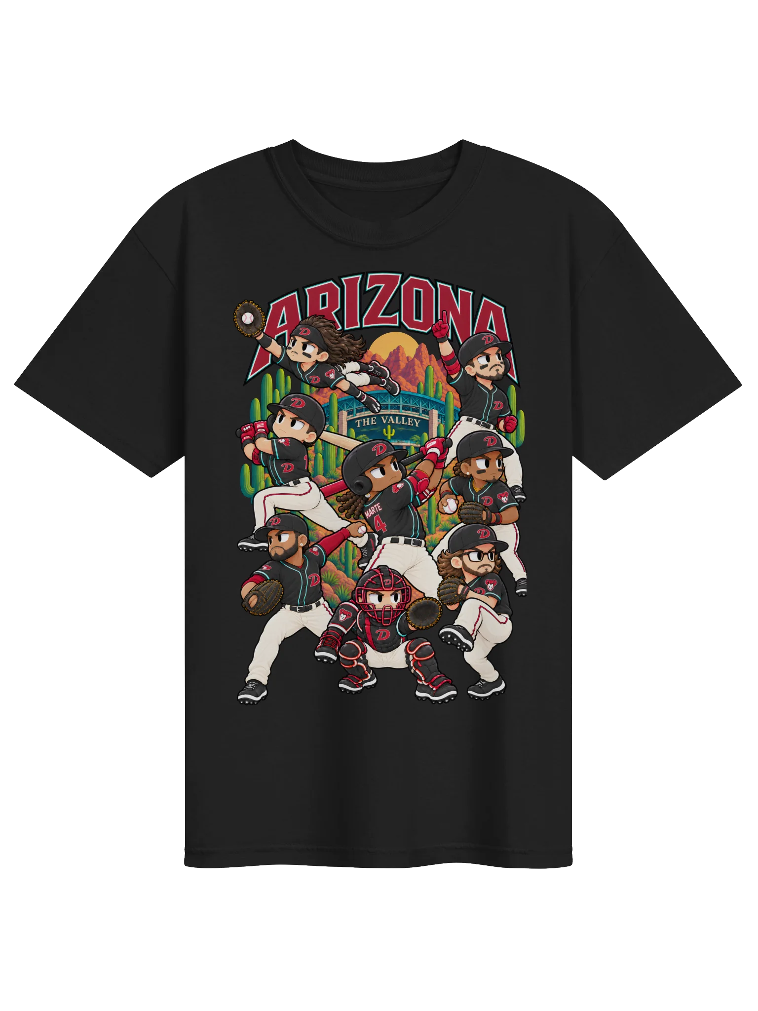 Arizona Baseball Animated Player T-Shirt product image (1)