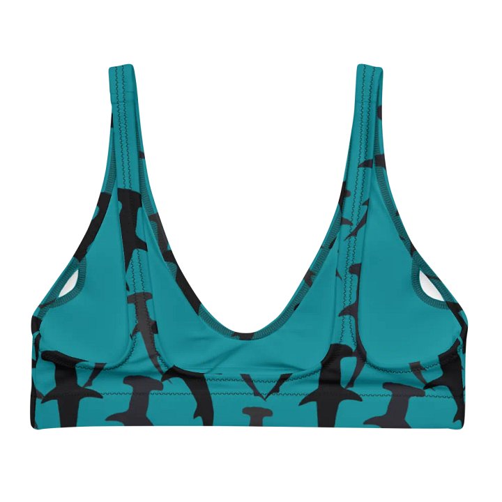 Hammerhead Sharks - Mid Ocean - Recycled Polyester - Padded Bikini Top product image (2)