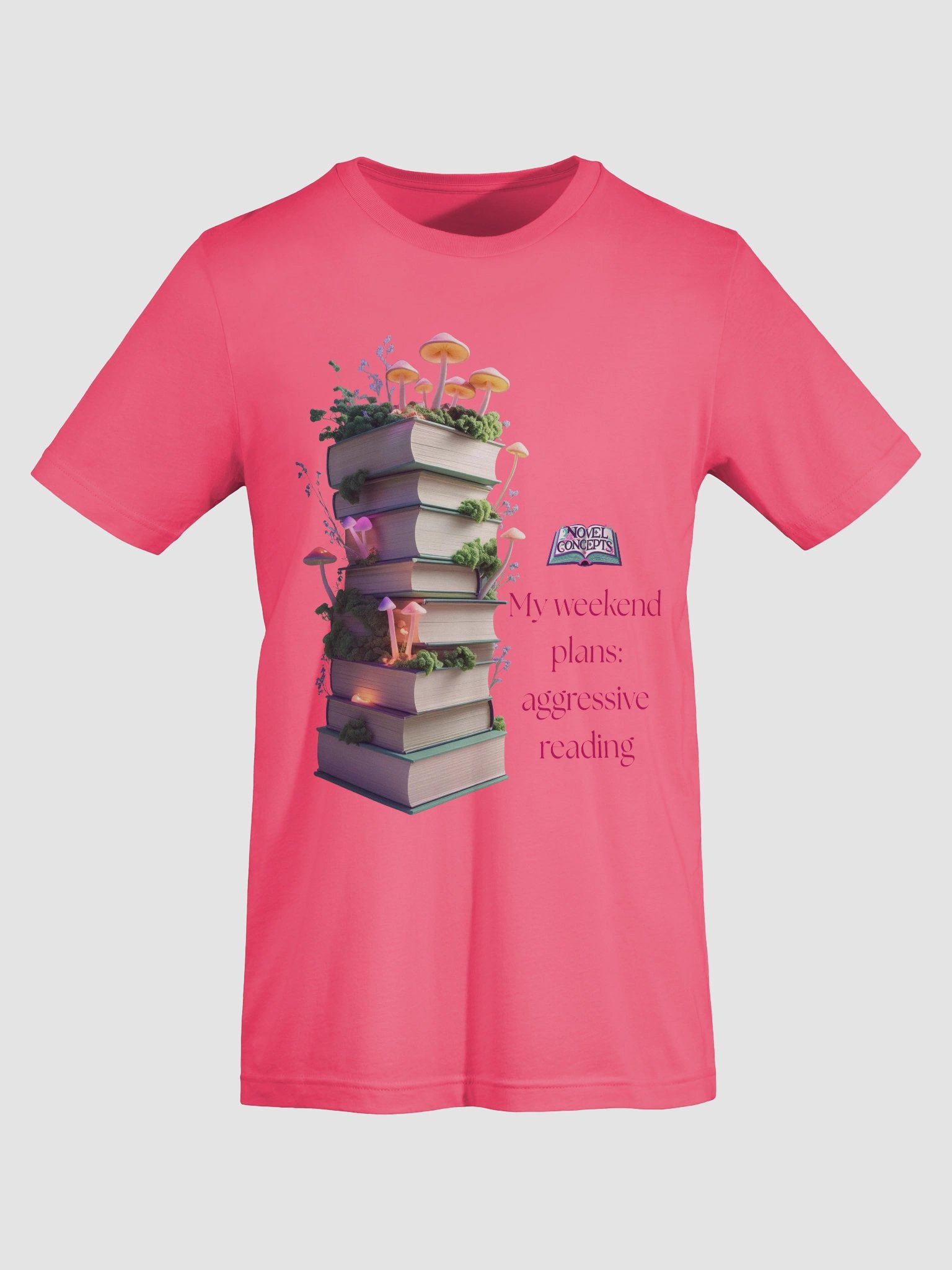 "My weekend plans: aggressive reading" T-Shirt product image (62)