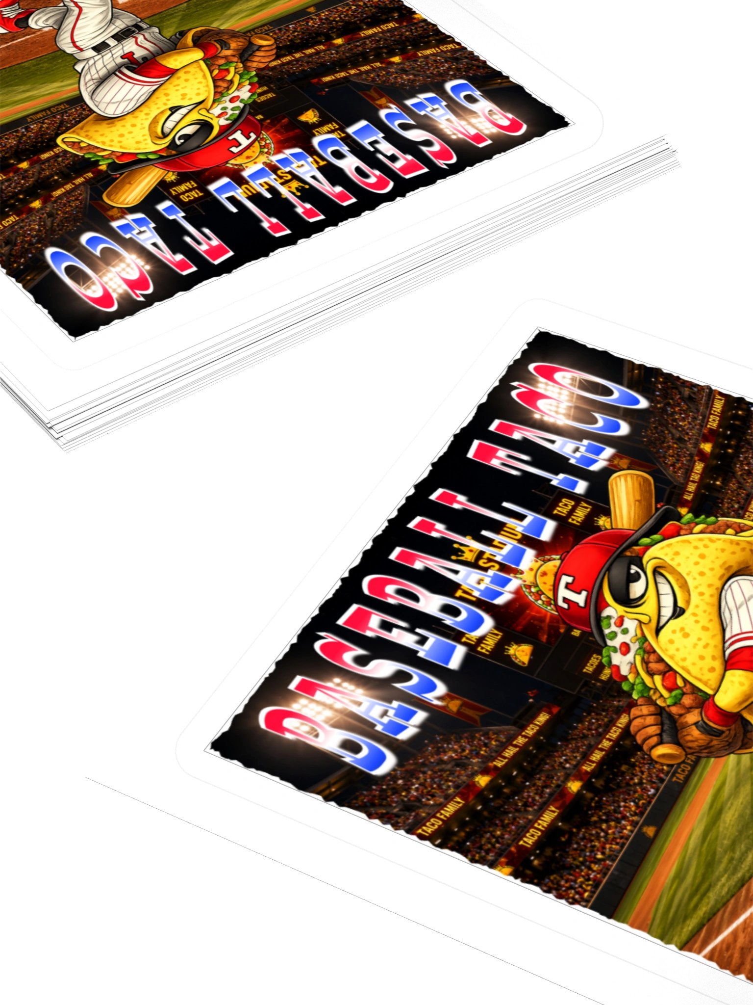 Baseball Taco Kiss Cut Sticker - The Taco Family product image (10)