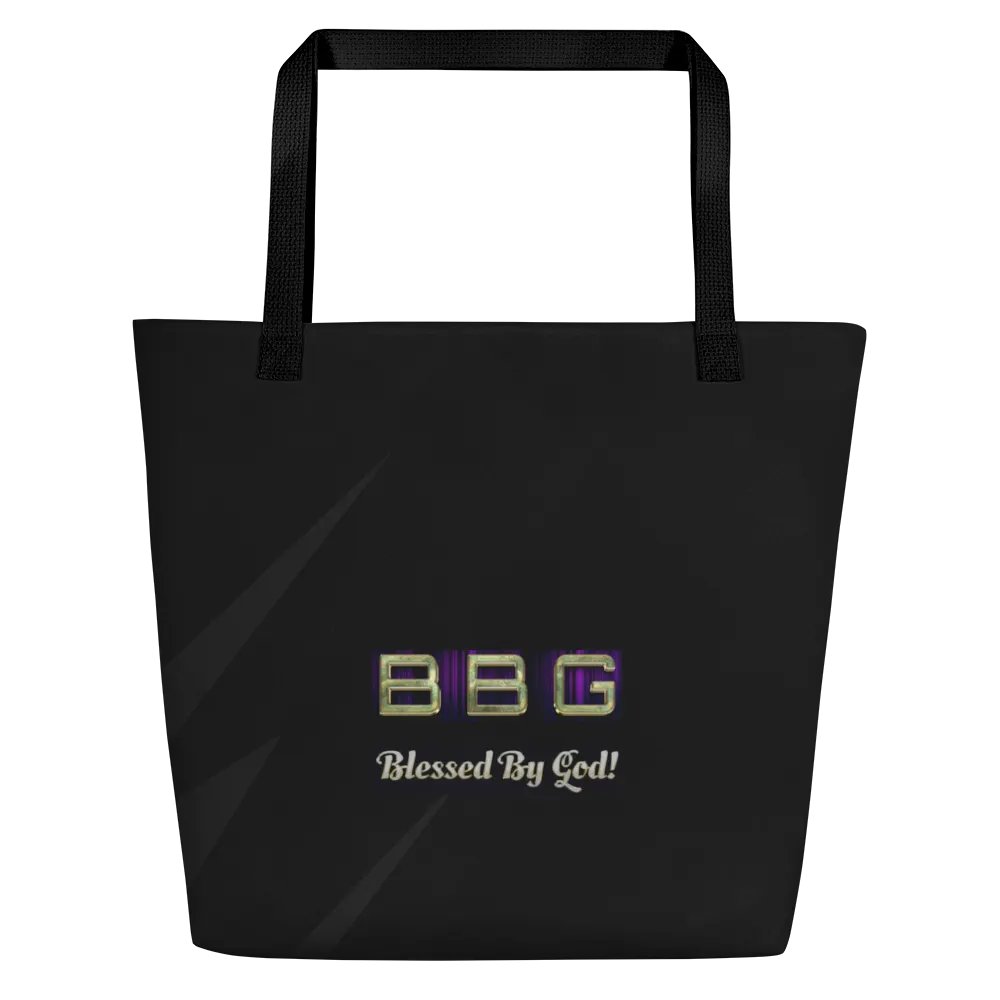 Black BBG Tote Bag with Pocket product image (2)